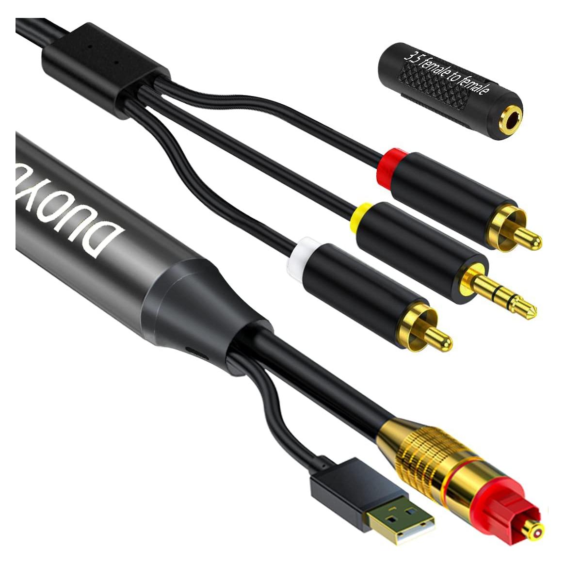 Cable Convertidor de Audio Digital a Analógico 5.03m DUOYUTING