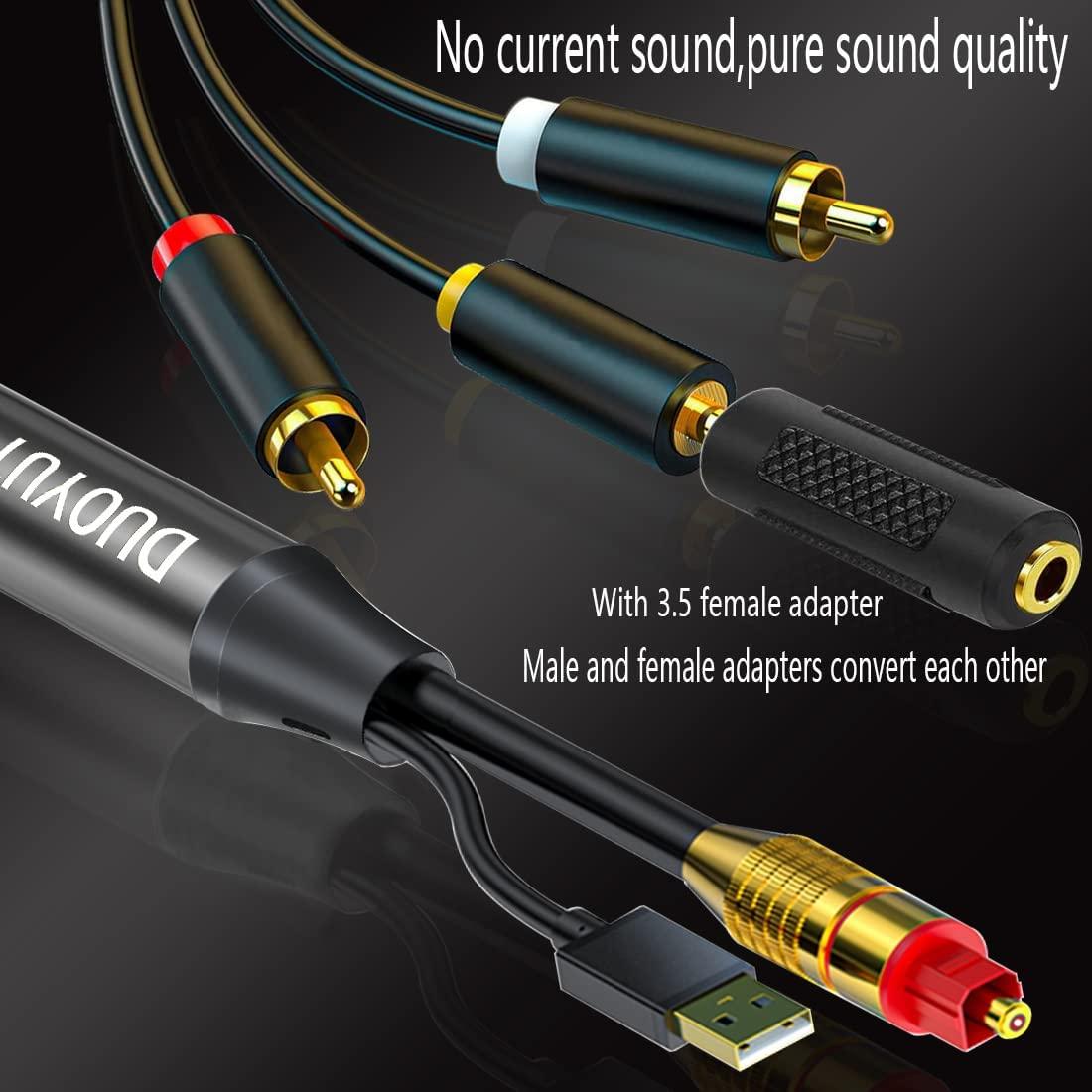 Cable Convertidor de Audio Digital a Analógico 5.03m DUOYUTING