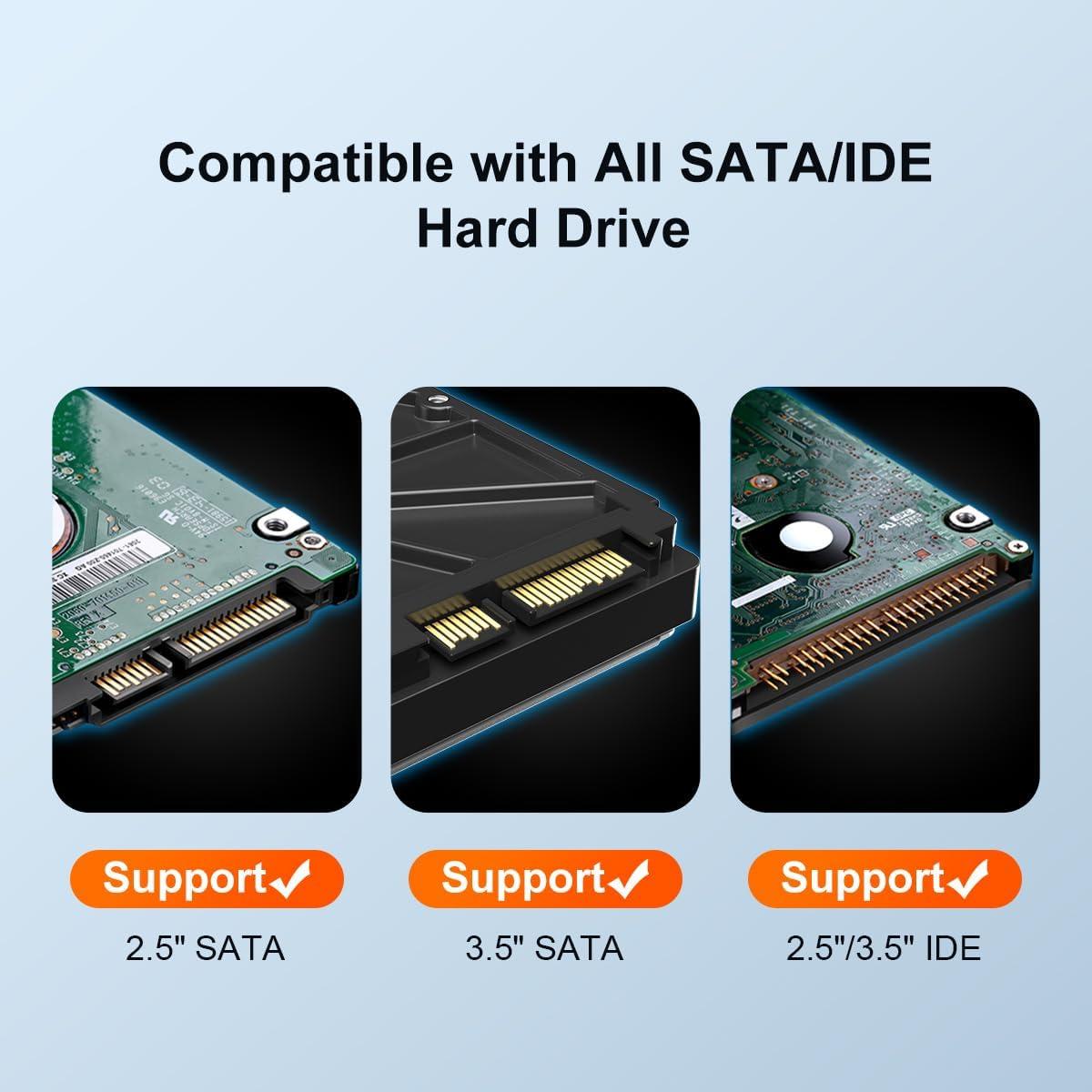 Adaptador SATA IDE a USB 3.0 MAIWO K131U3IS 12V 2A