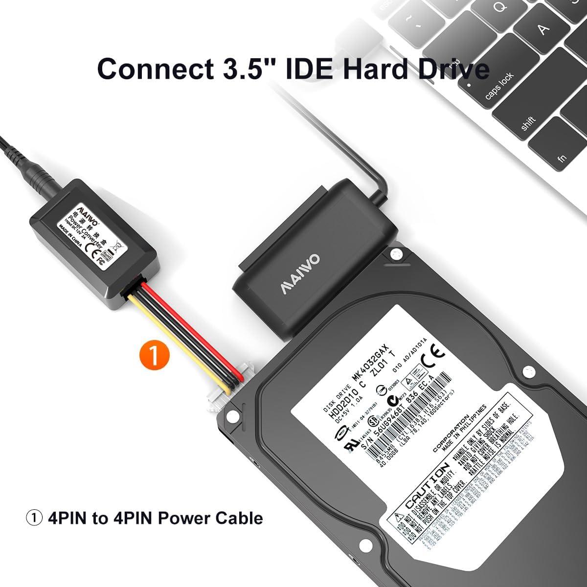 Adaptador SATA IDE a USB 3.0 MAIWO K131U3IS 12V 2A