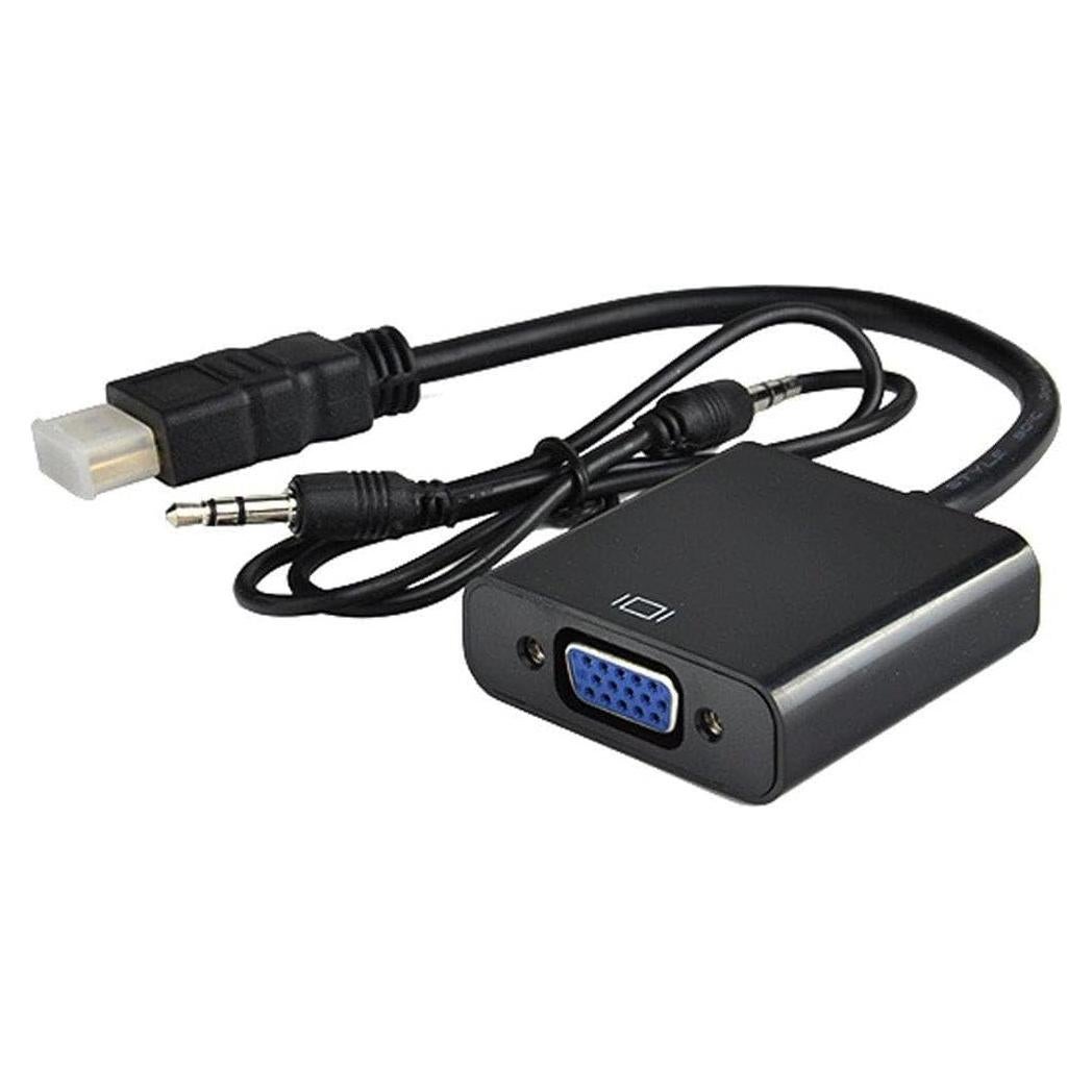 Adaptador HDMI a VGA Kastar 5 Piezas 1080p con Audio