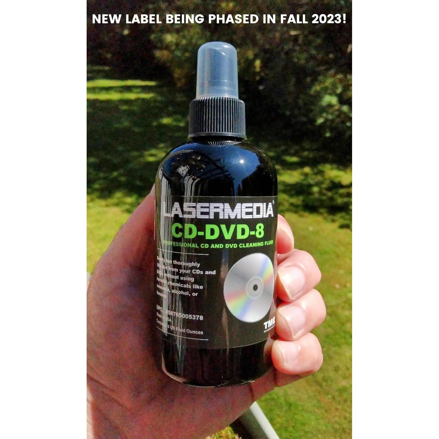 Limpiador de CD y DVD Lasermedia CD-DVD-8 - 237 ML