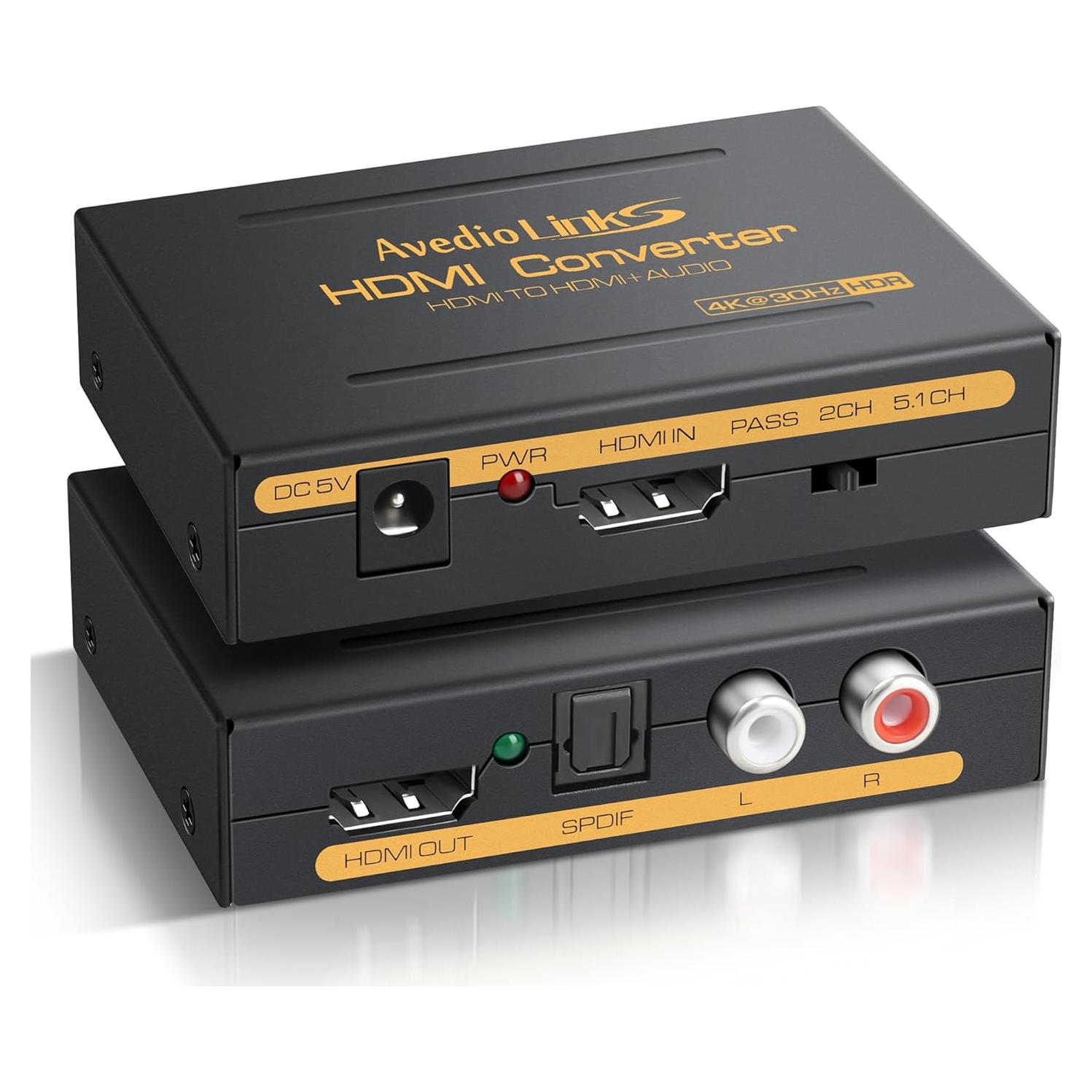 Extractor de Audio HDMI 4K avedio links 30Hz SPDIF L/R