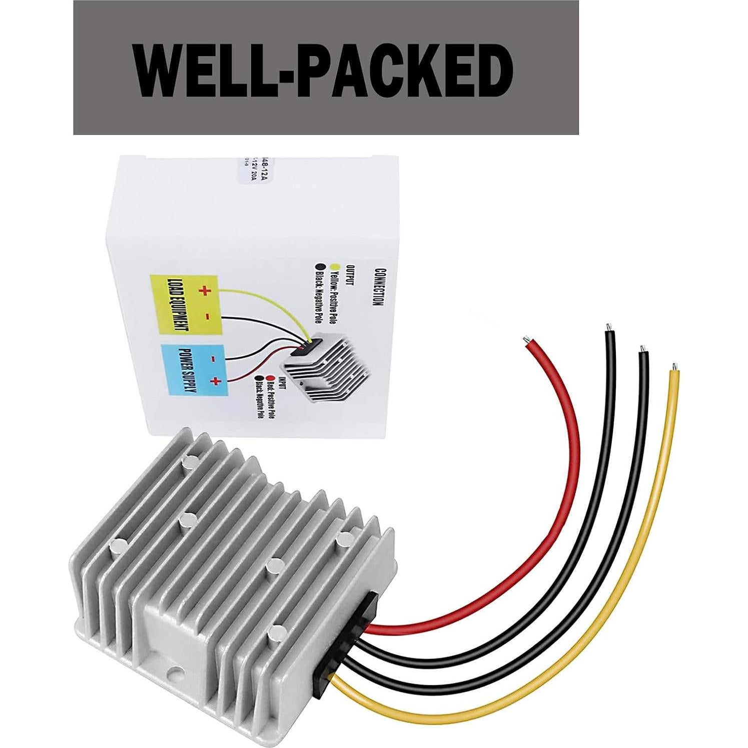 Convertidor de Voltaje Buck Boost 72W 12V 6A IP68 dkplnt