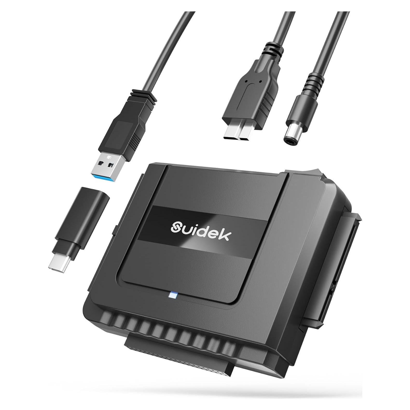 Convertidor USB 3.0 a IDE SATA SUIDEK - Lector HDD/SSD 2.5"/3.5"