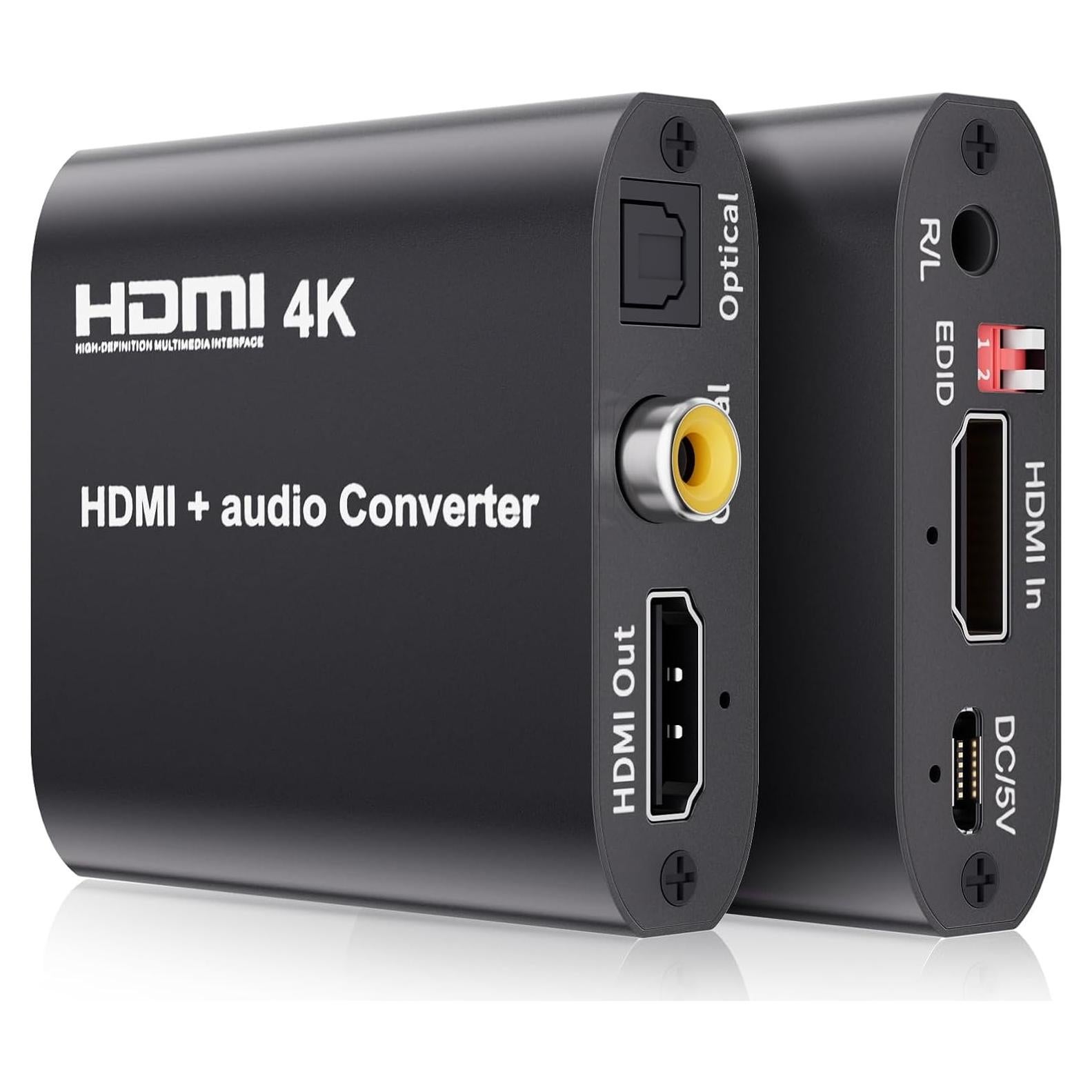 Extractor de Audio HDMI 4K BolAAzuL - Convertidor Toslink Coaxial