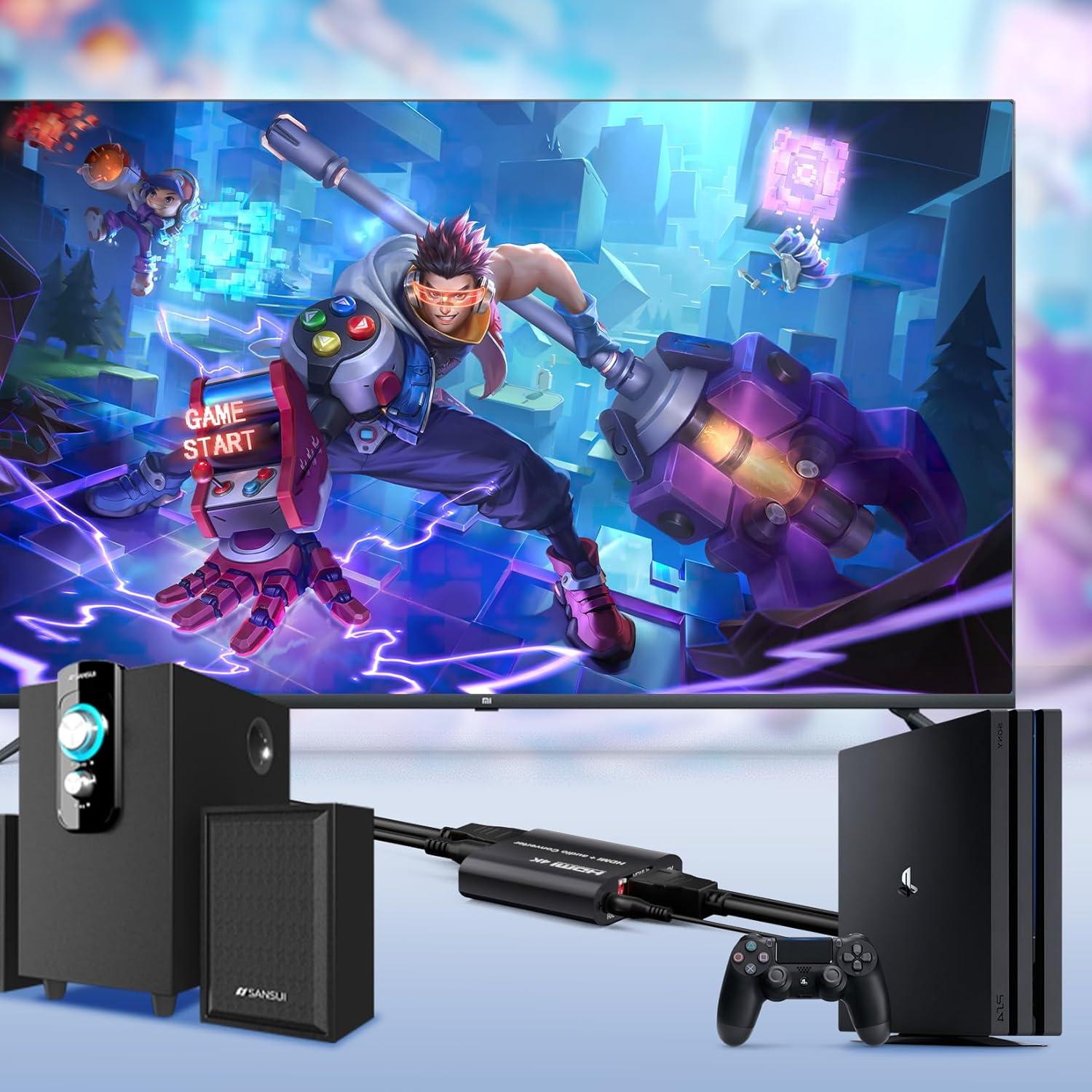 Extractor de Audio HDMI 4K BolAAzuL - Convertidor Toslink Coaxial