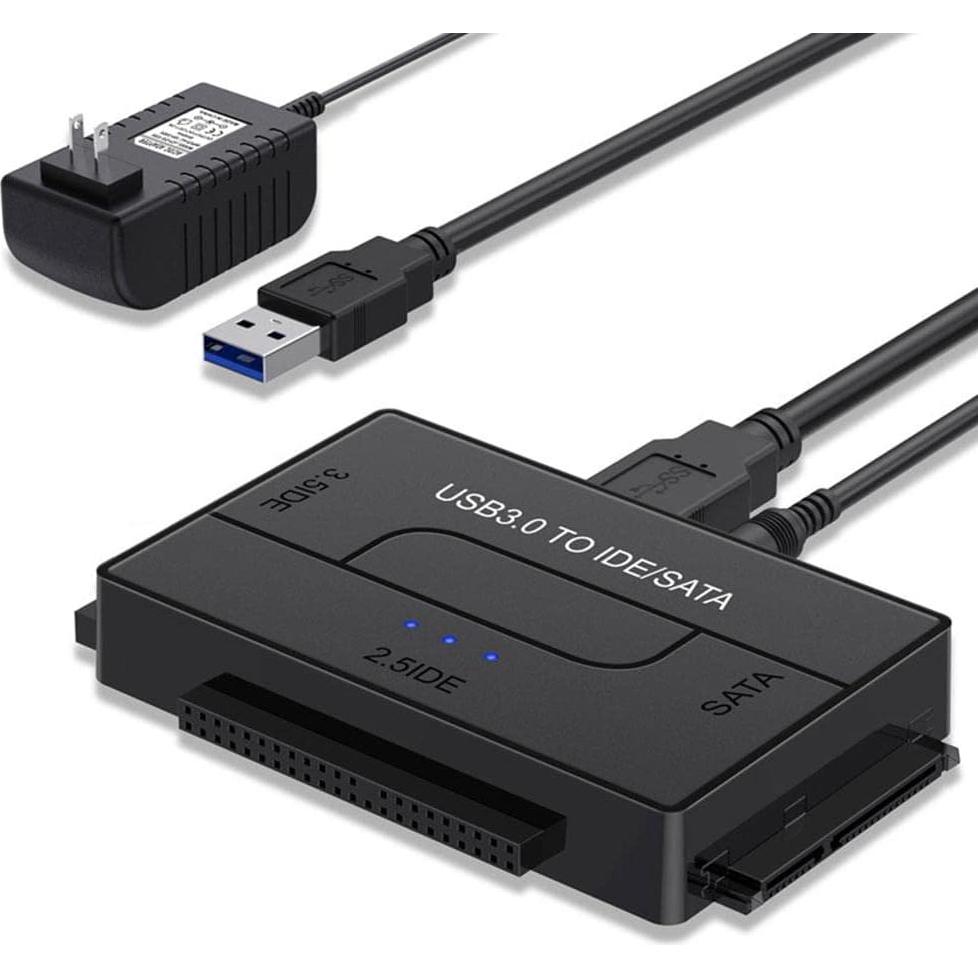 Adaptador USB 3.0 RUNAAJA a IDE/SATA para HDD/SSD 2.5" 3.5"