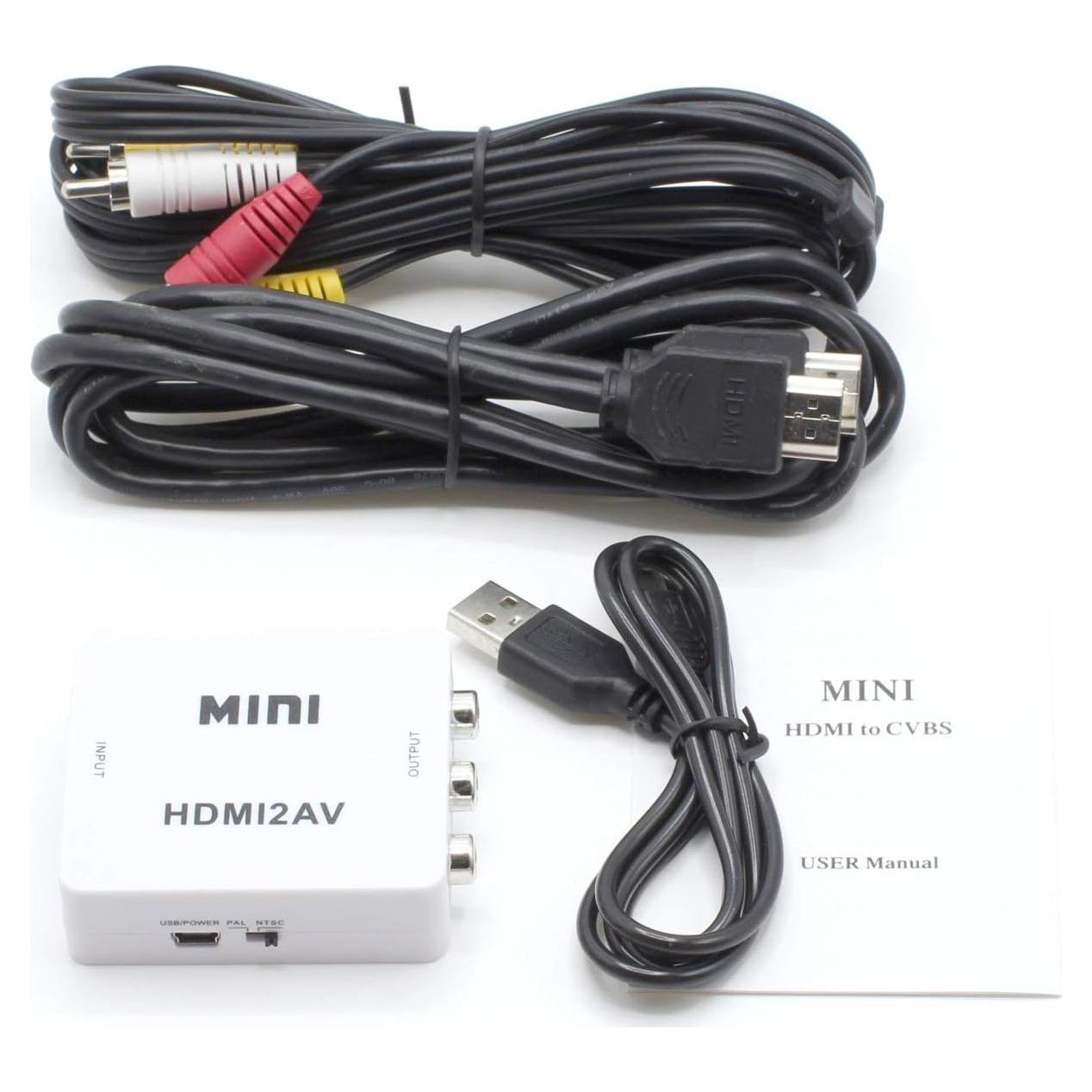 Convertidor HDMI a RCA THE CIMPLE CO - Kit Blanco