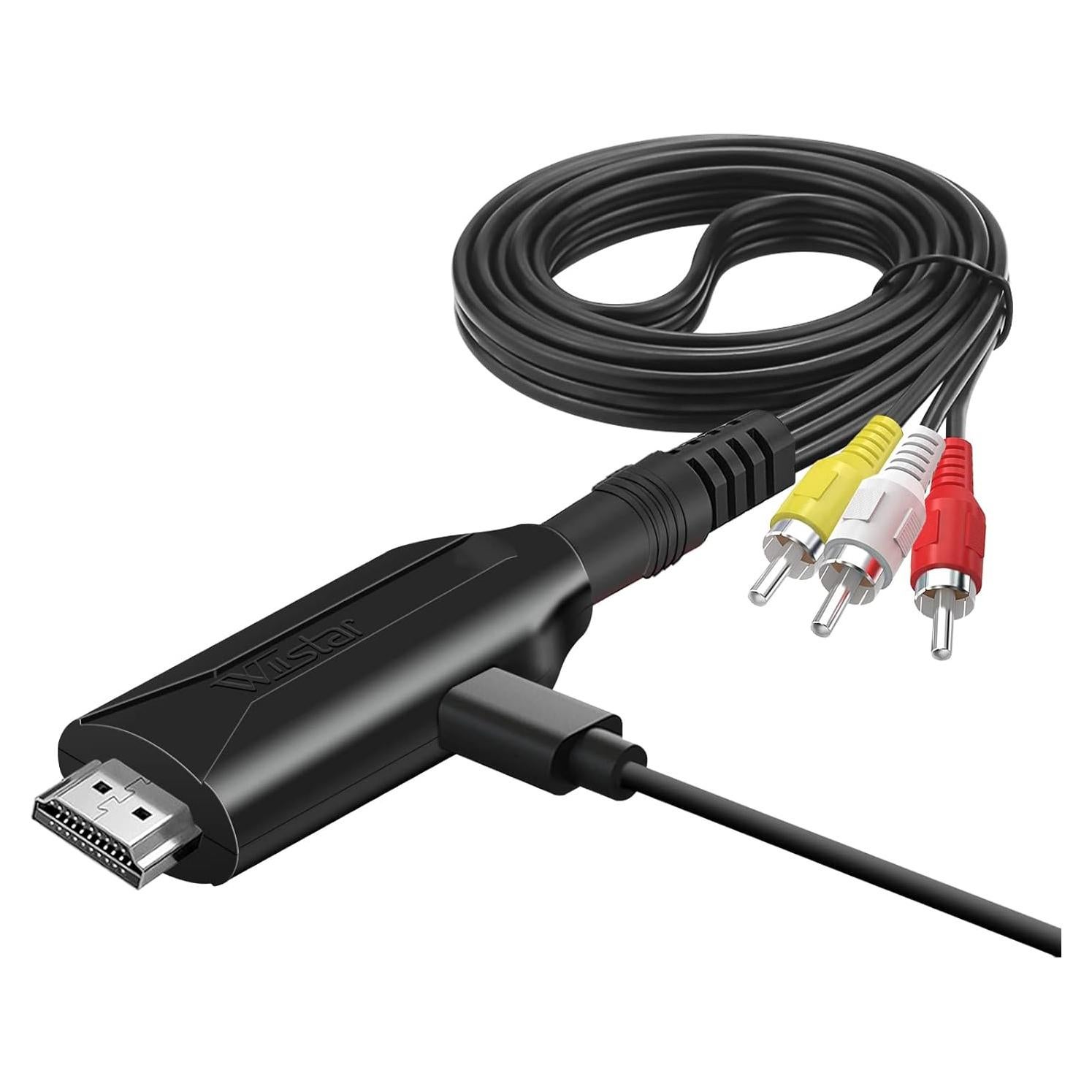 Convertidor HDMI a RCA Wiistar D13W 1080P Compatible con TV