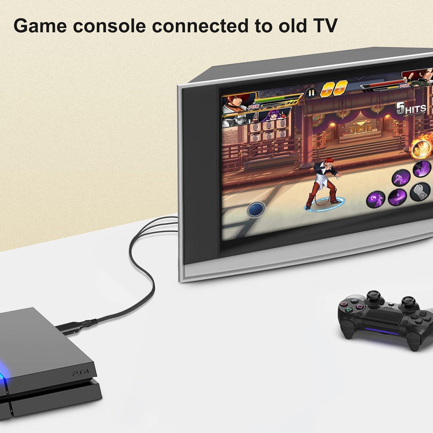 Convertidor HDMI a RCA Wiistar D13W 1080P Compatible con TV