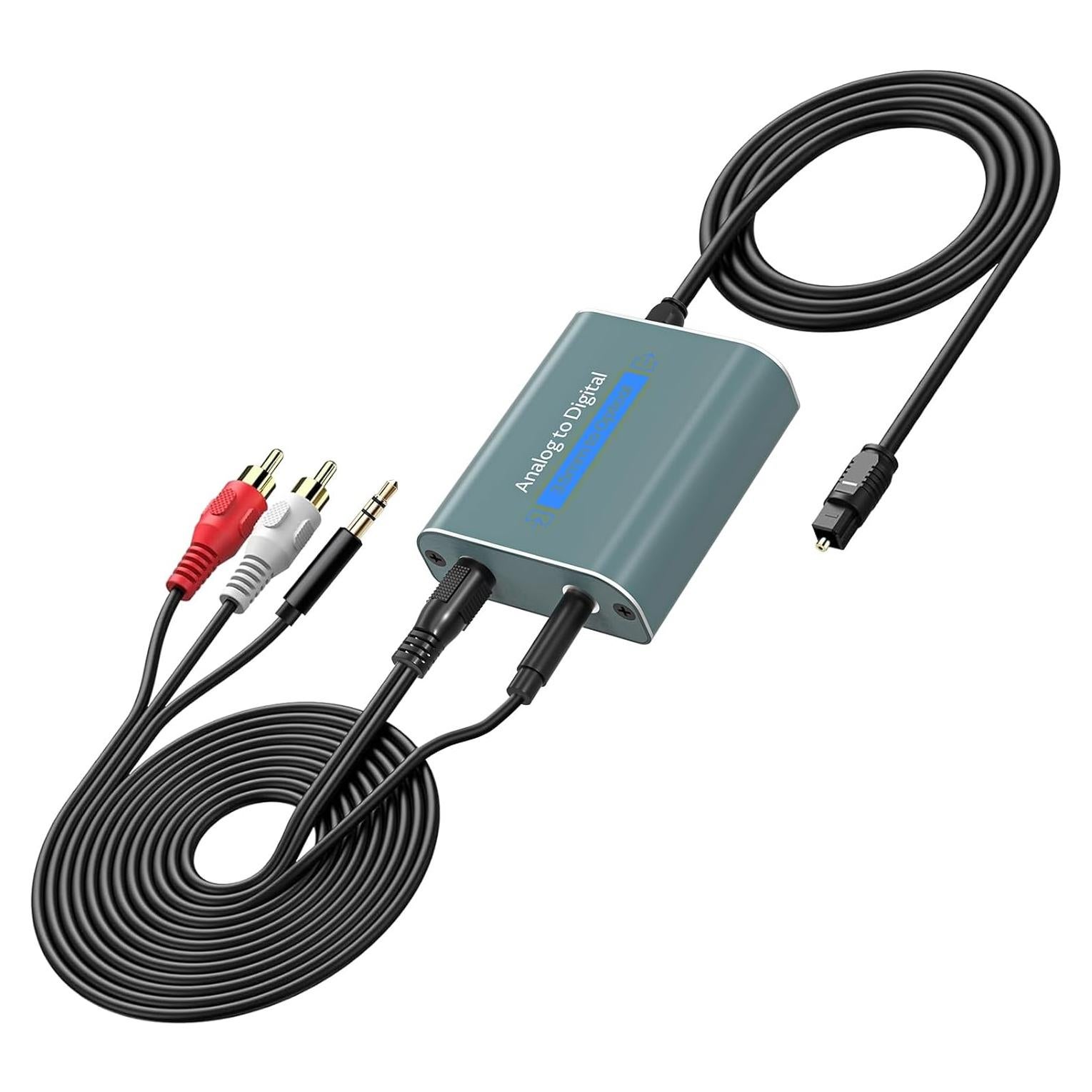 Convertidor de Audio Analógico a Digital DHX 3.5mm a Óptico