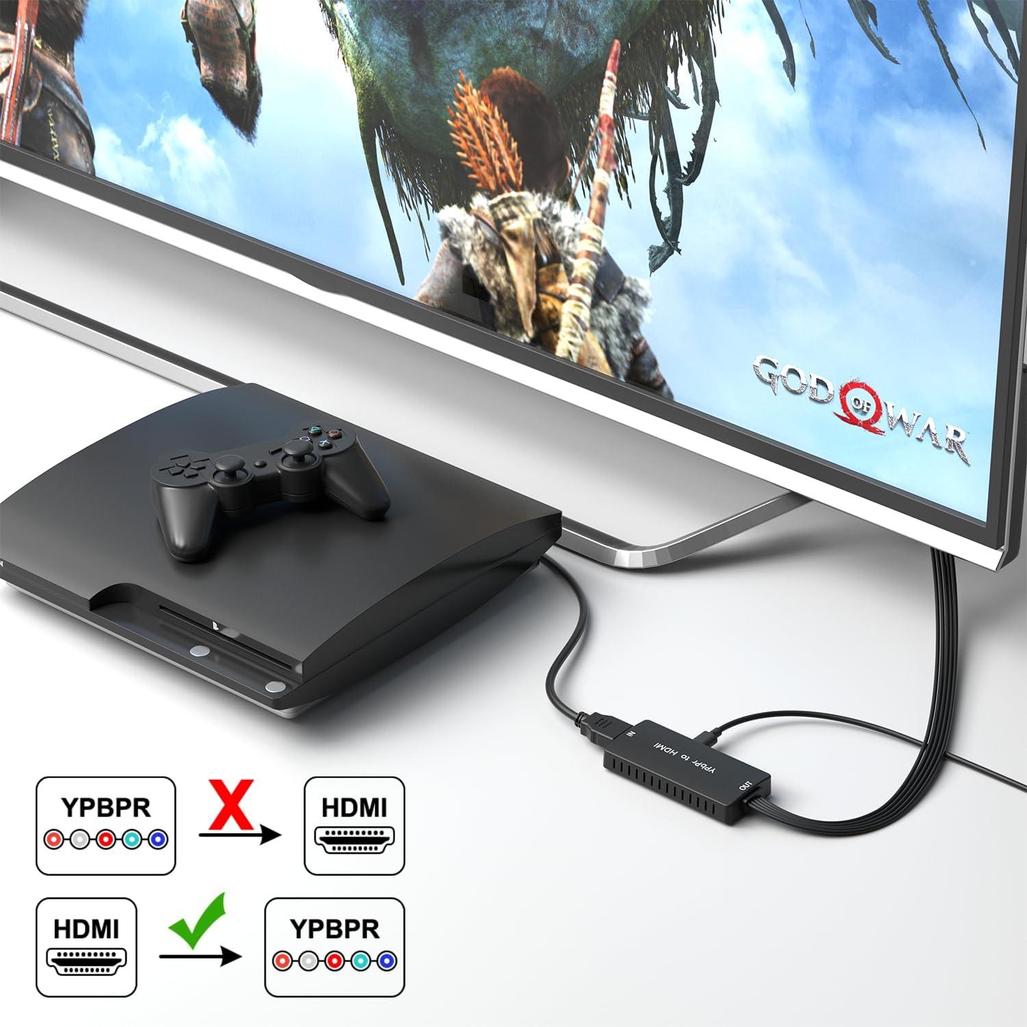Convertidor HDMI a Componente RuiPuo 1080P YPbPr Audio