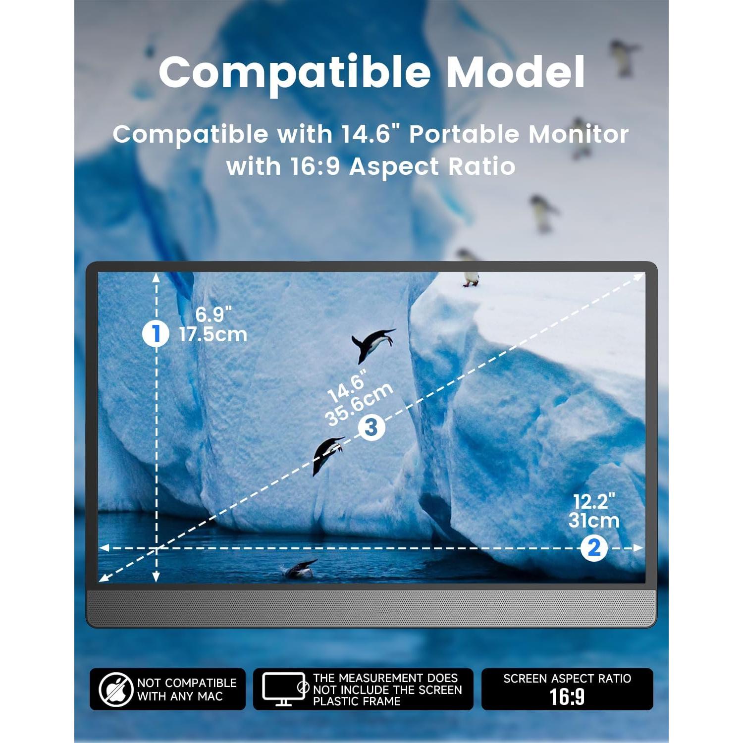 Protector de Pantalla F FORITO 14" Anti Luz Azul y Anti Reflejo