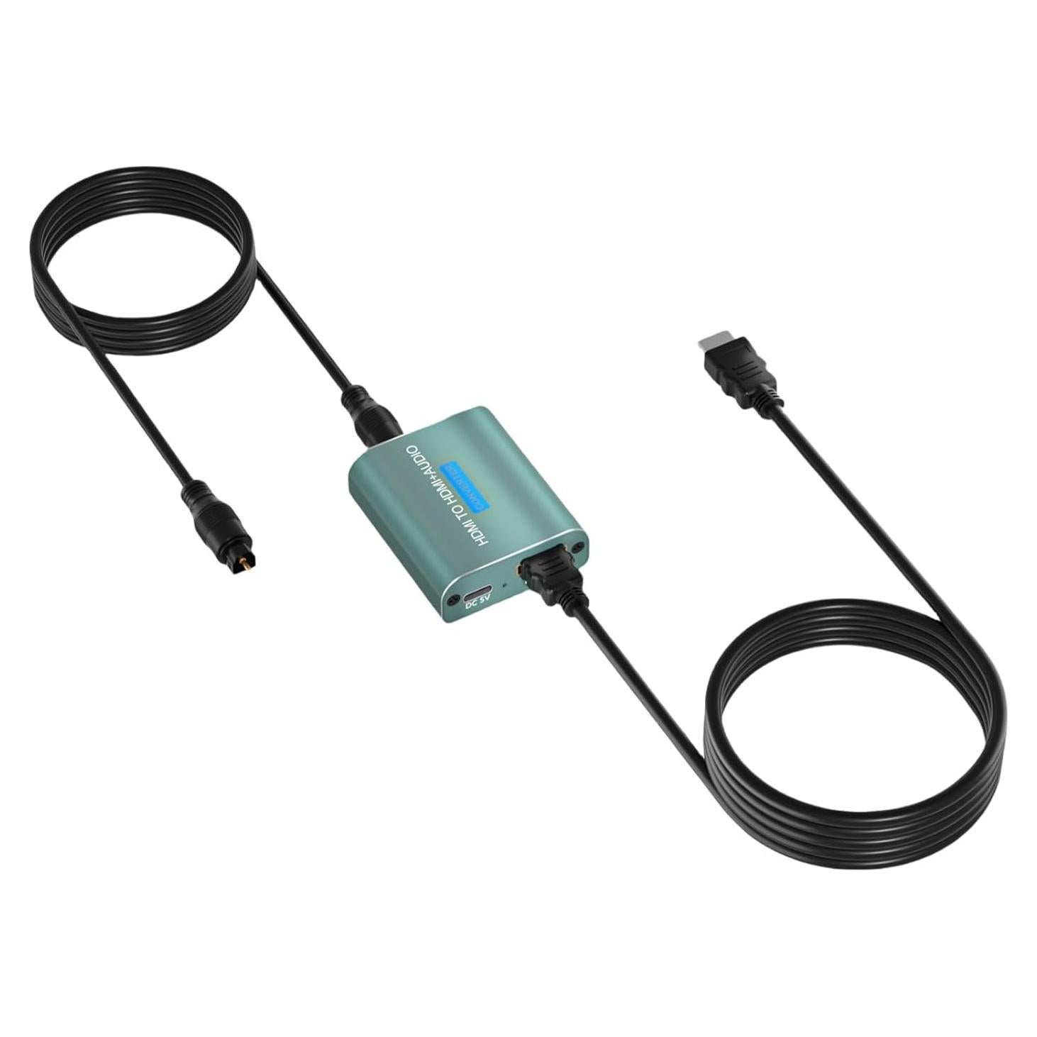 Extractor de Audio HDMI AMANKA 4K a Óptico Toslink SPDIF