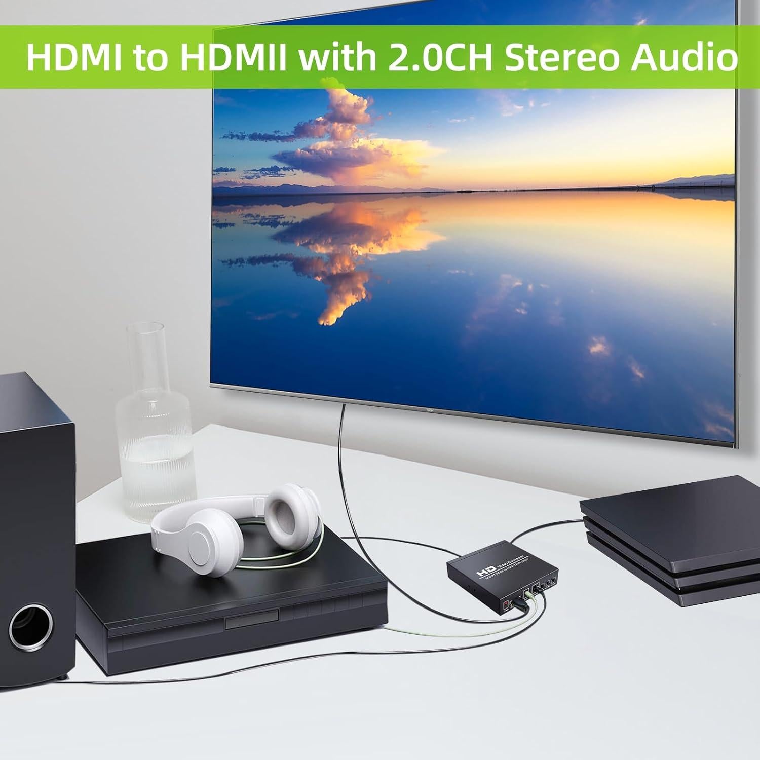 Convertidor SCART a HDMI 1080P GRACETOP con audio 3.5mm