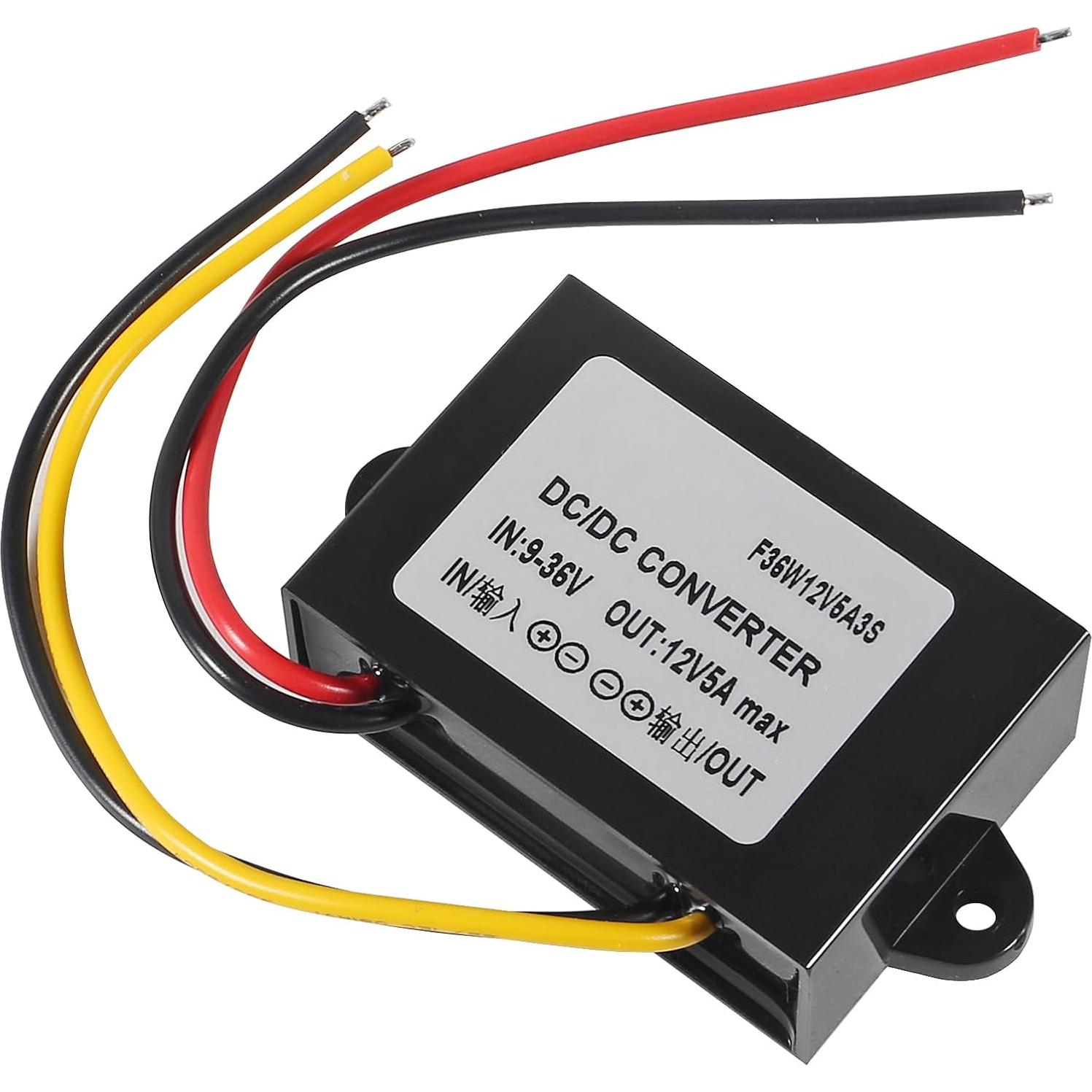 Convertidor Buck Boost DC 12V 5A 60W Impermeable Shutao