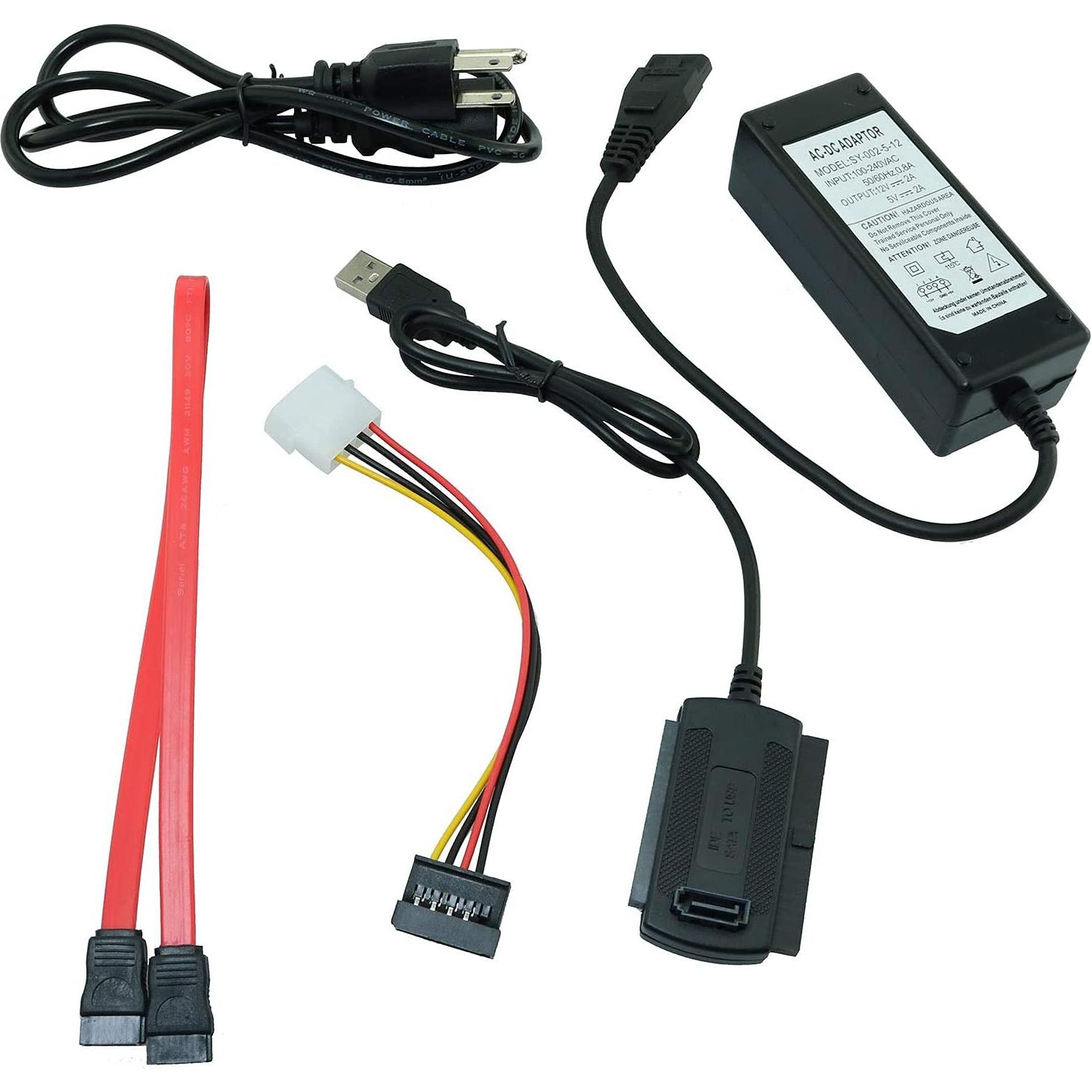 Adaptador de corriente AC y cable USB 2.0 Longdex para SATA/IDE