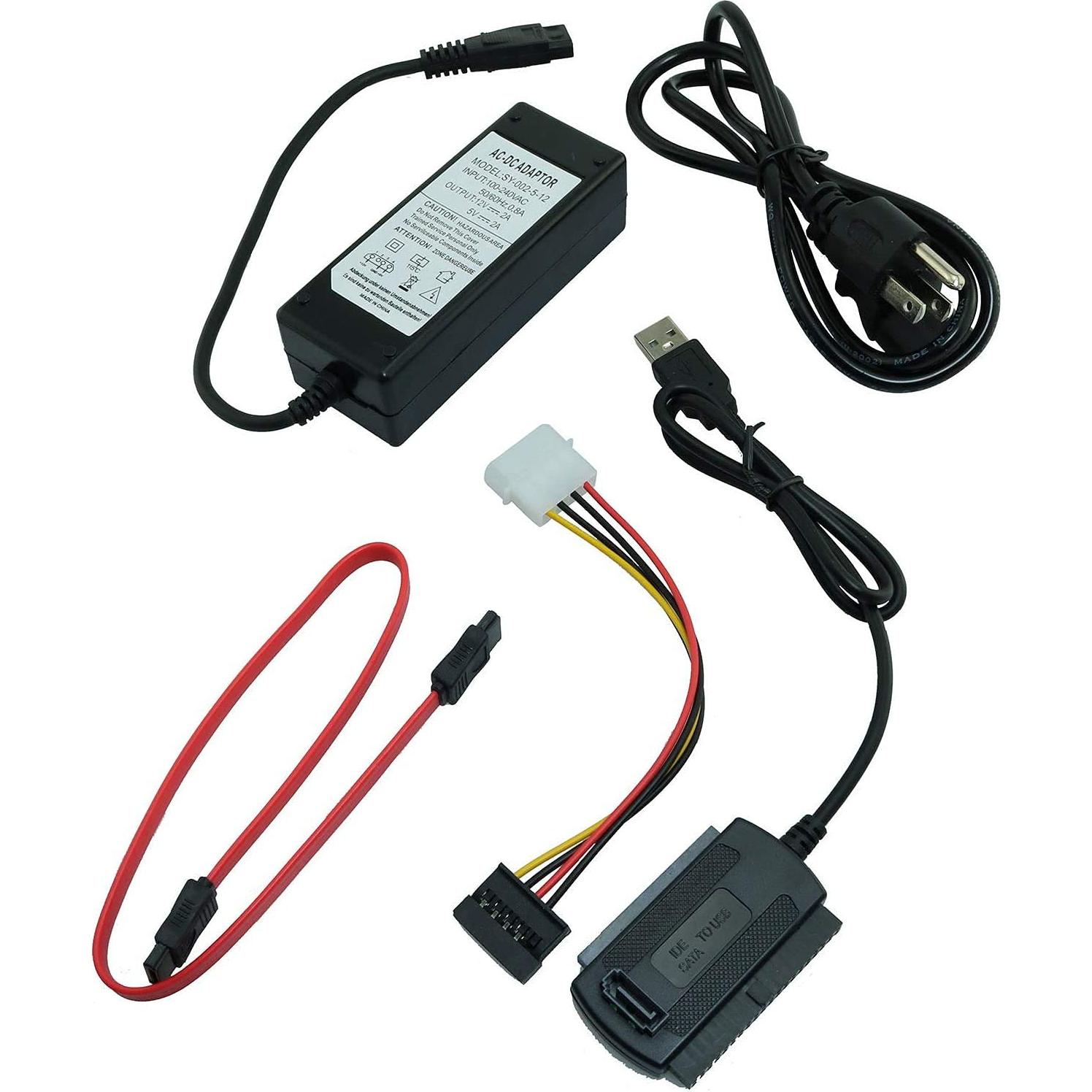 Adaptador de corriente AC y cable USB 2.0 Longdex para SATA/IDE