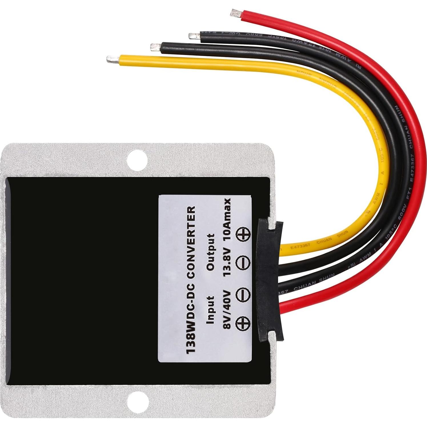 Convertidor DC a DC 8V-40V a 13.8V 10A QJFCS Regulador