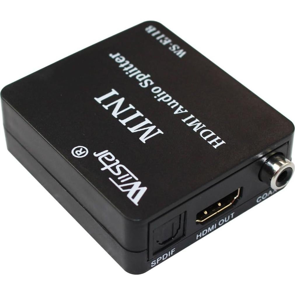 Extractor de Audio HDMI Wiistar 1080P con Salida SPDIF y 3.5mm