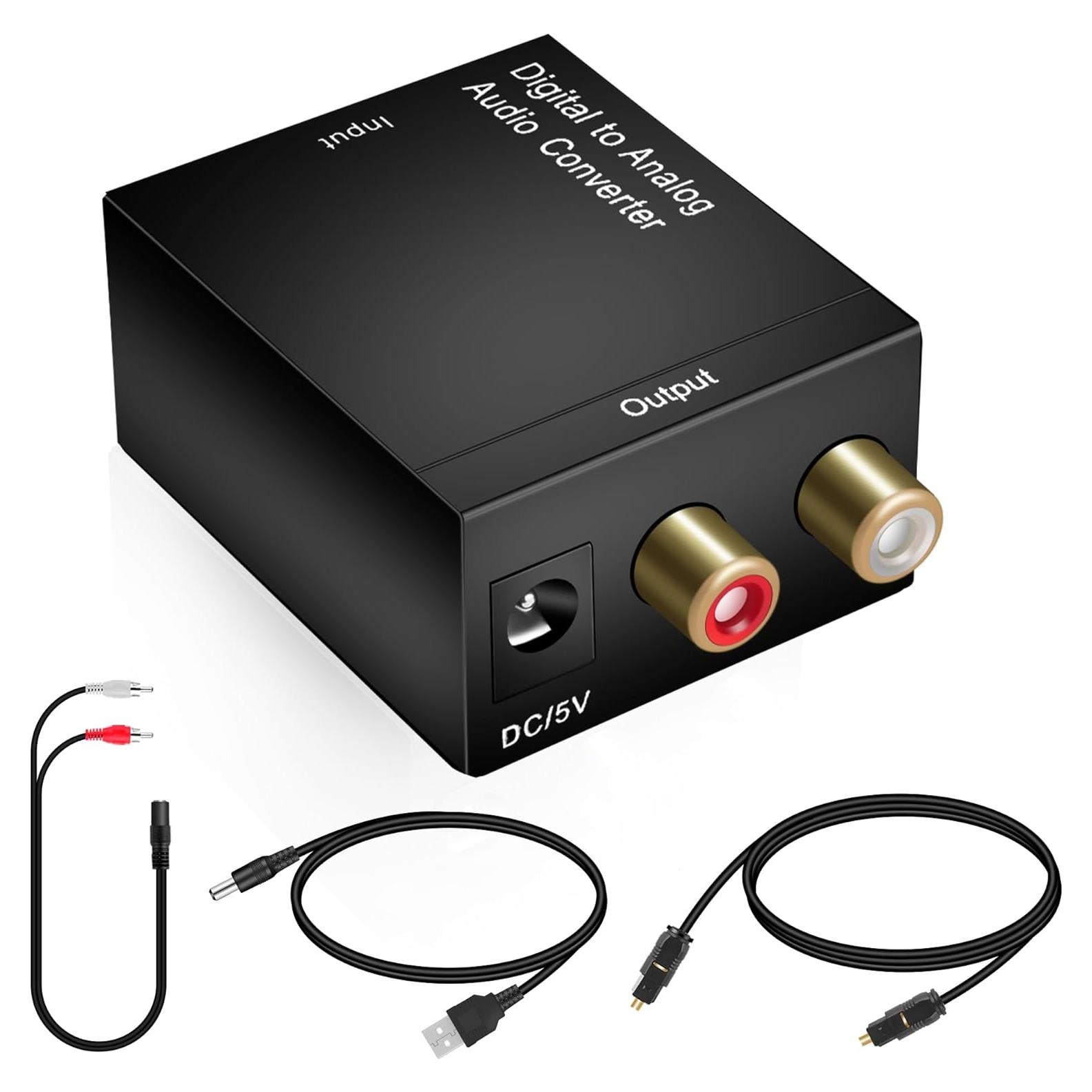 Convertidor de Audio Digital a Analógico Gemgoo L/R Coaxial