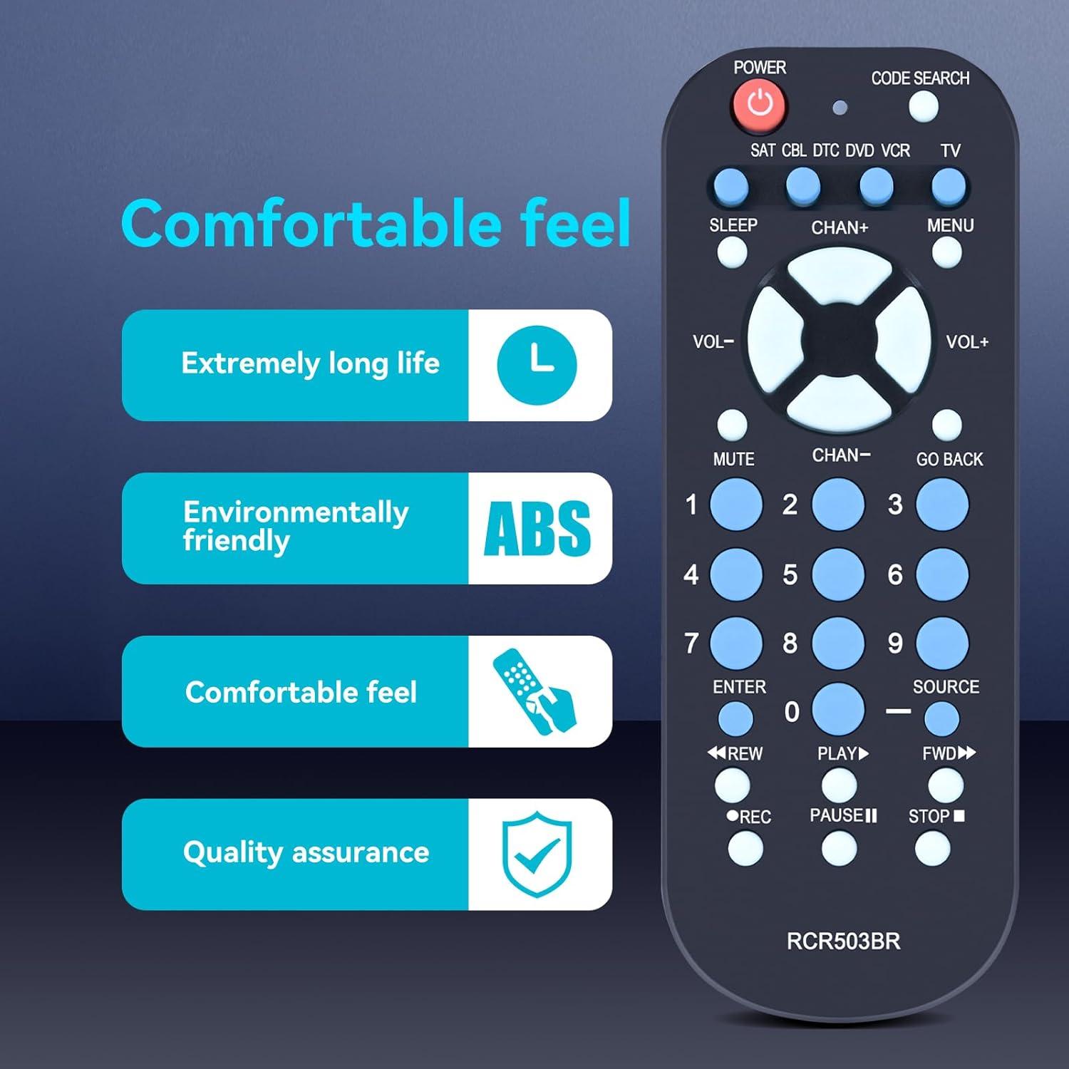 Control Remoto Universal ZWP RCR503BR para 3 Dispositivos