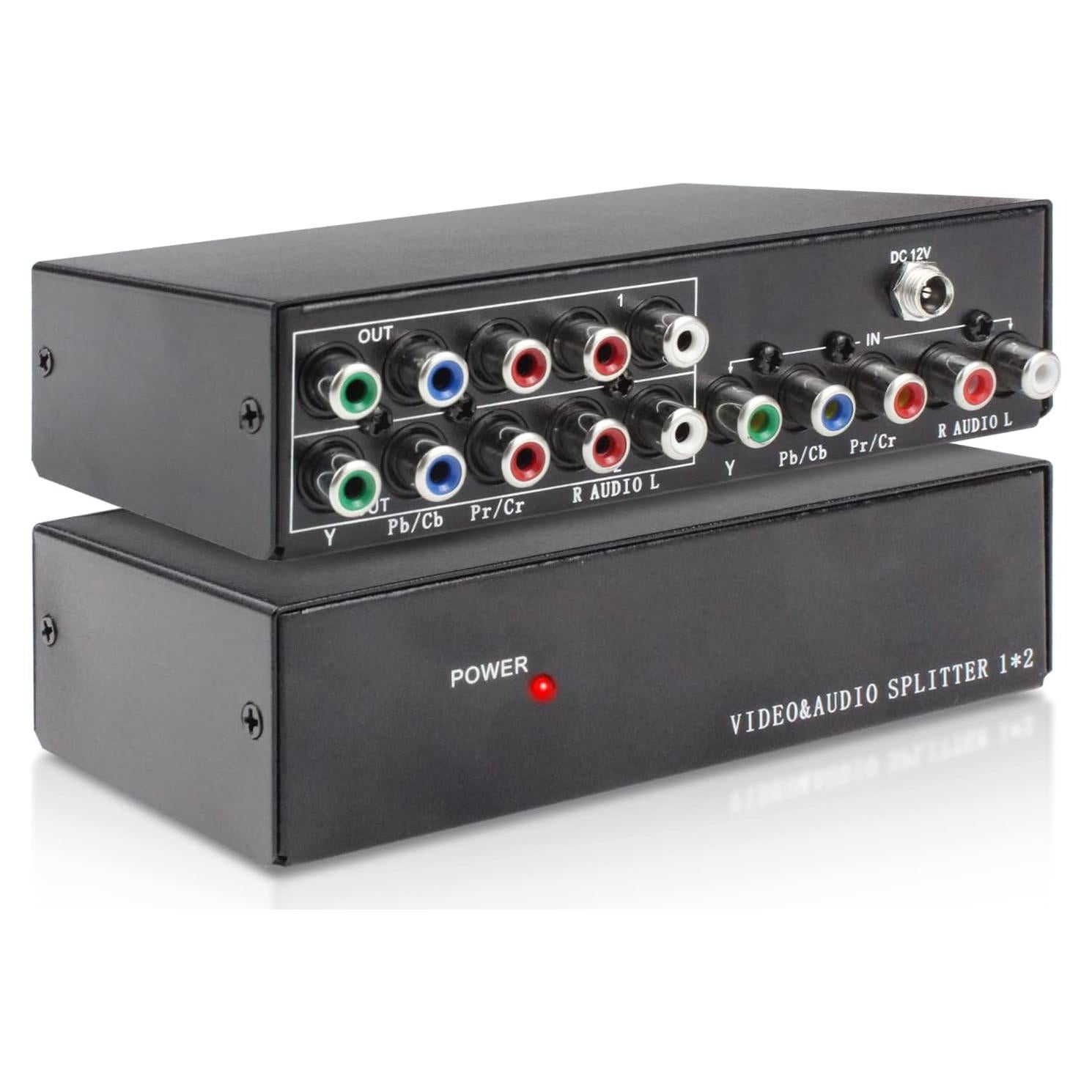 Divisor AV Componente 1x2 BolAAzuL 1080p RCA Plug & Play