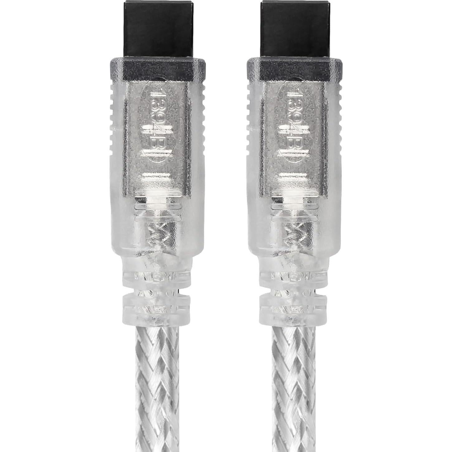 Cable FireWire 800 1.83m WTYIXS 9Pin a 9Pin para PC y Videocámara