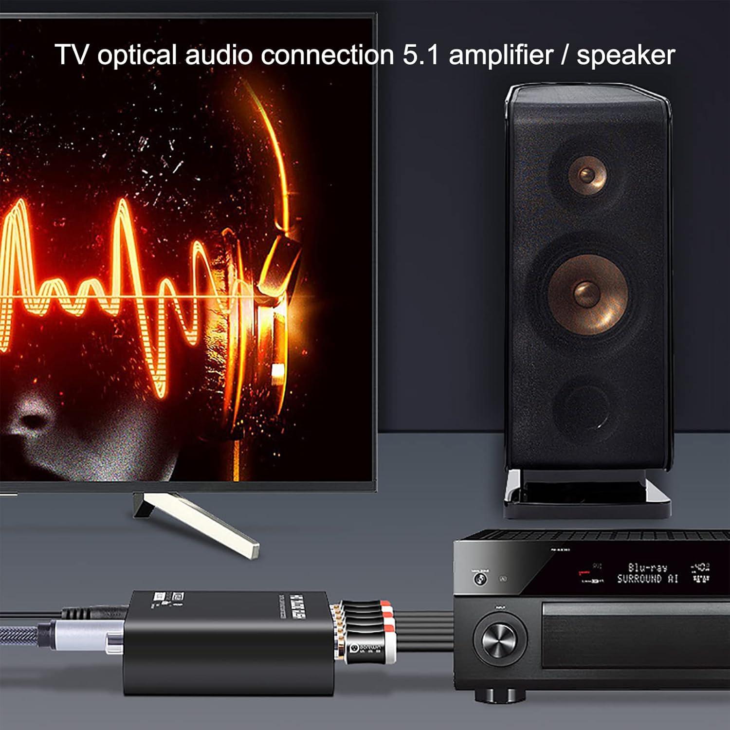 Convertidor de Audio Digital a Analógico 5.1CH Acogedor