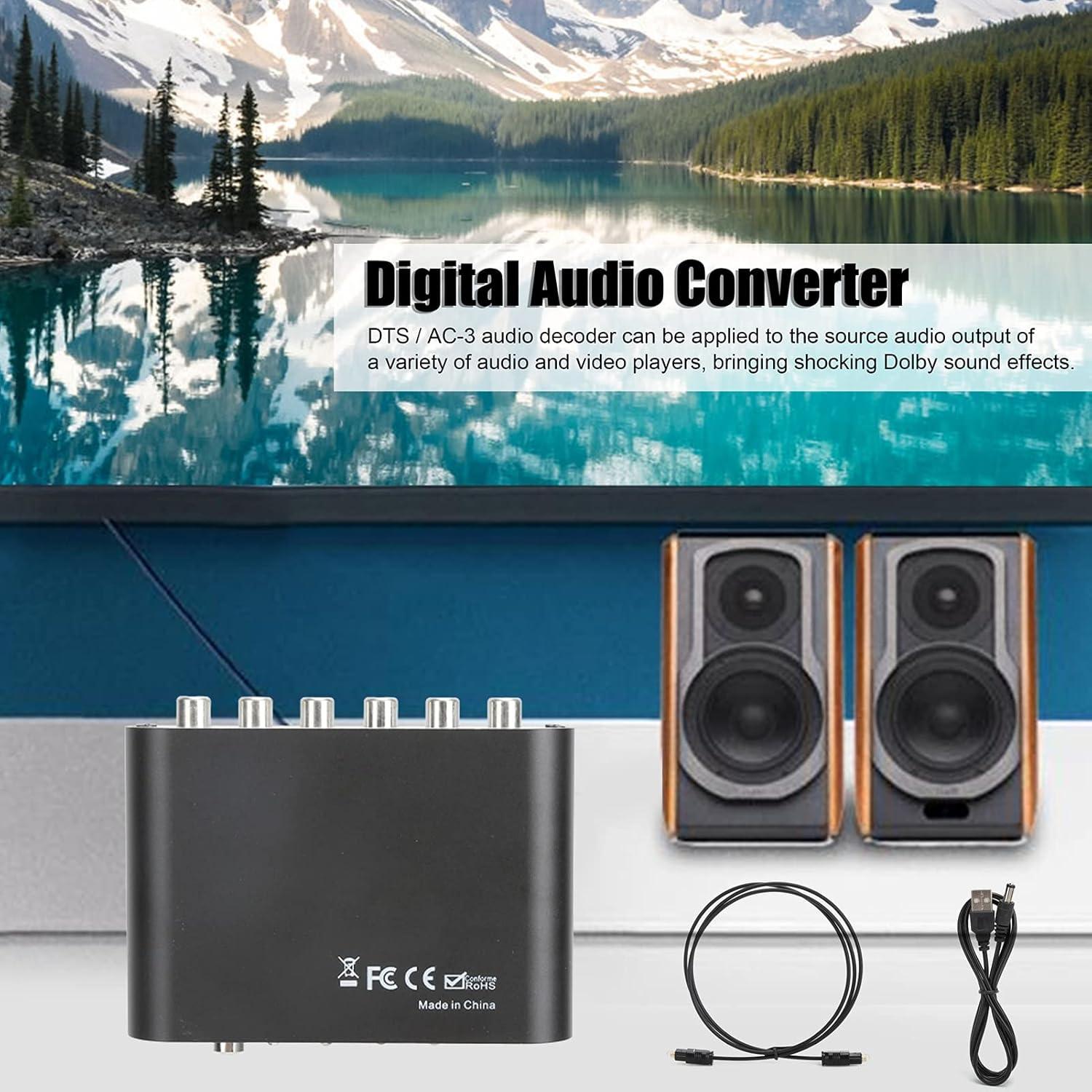 Convertidor de Audio Digital a Analógico 5.1CH Acogedor