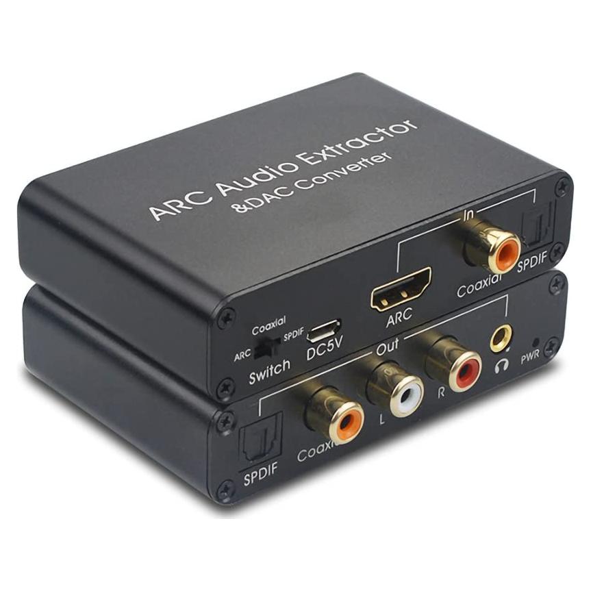 Adaptador HDMI ARC Alanph F1001 Convertidor DAC 192KHz RCA 3.5mm