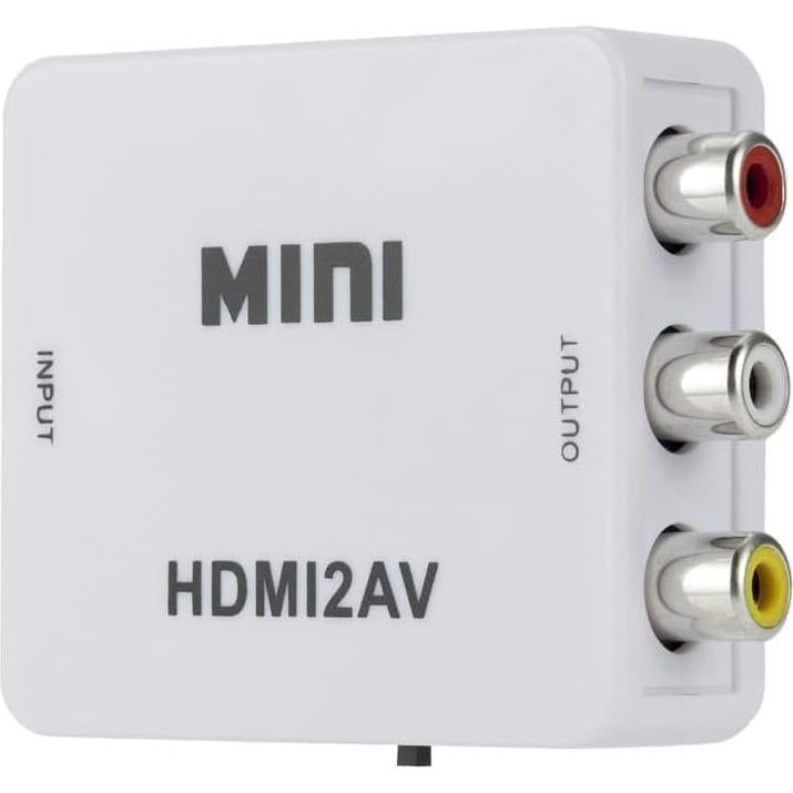Adaptador HDMI a AV BUBUCAM 1080P con Cable USB Blanco