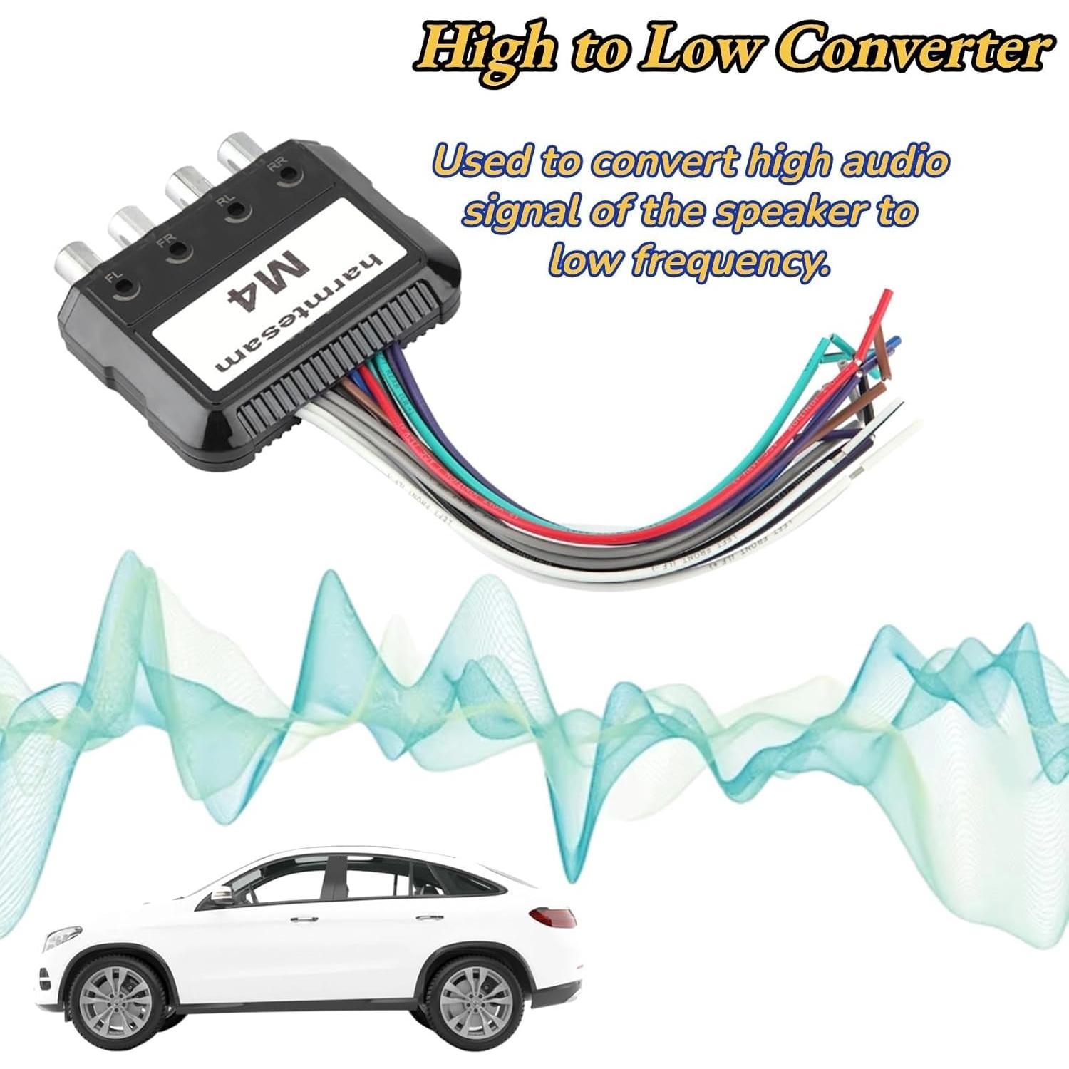 Convertidor de Audio de Alto a Bajo EIMSOAH 4 Canales 14x11cm