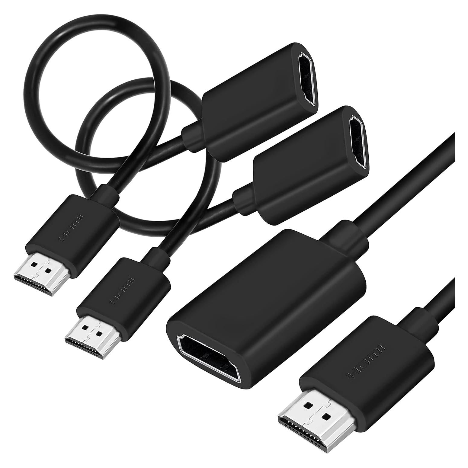 Cable de Extensión HDMI Macho a Hembra SaiTech IT 30cm 2 Pack