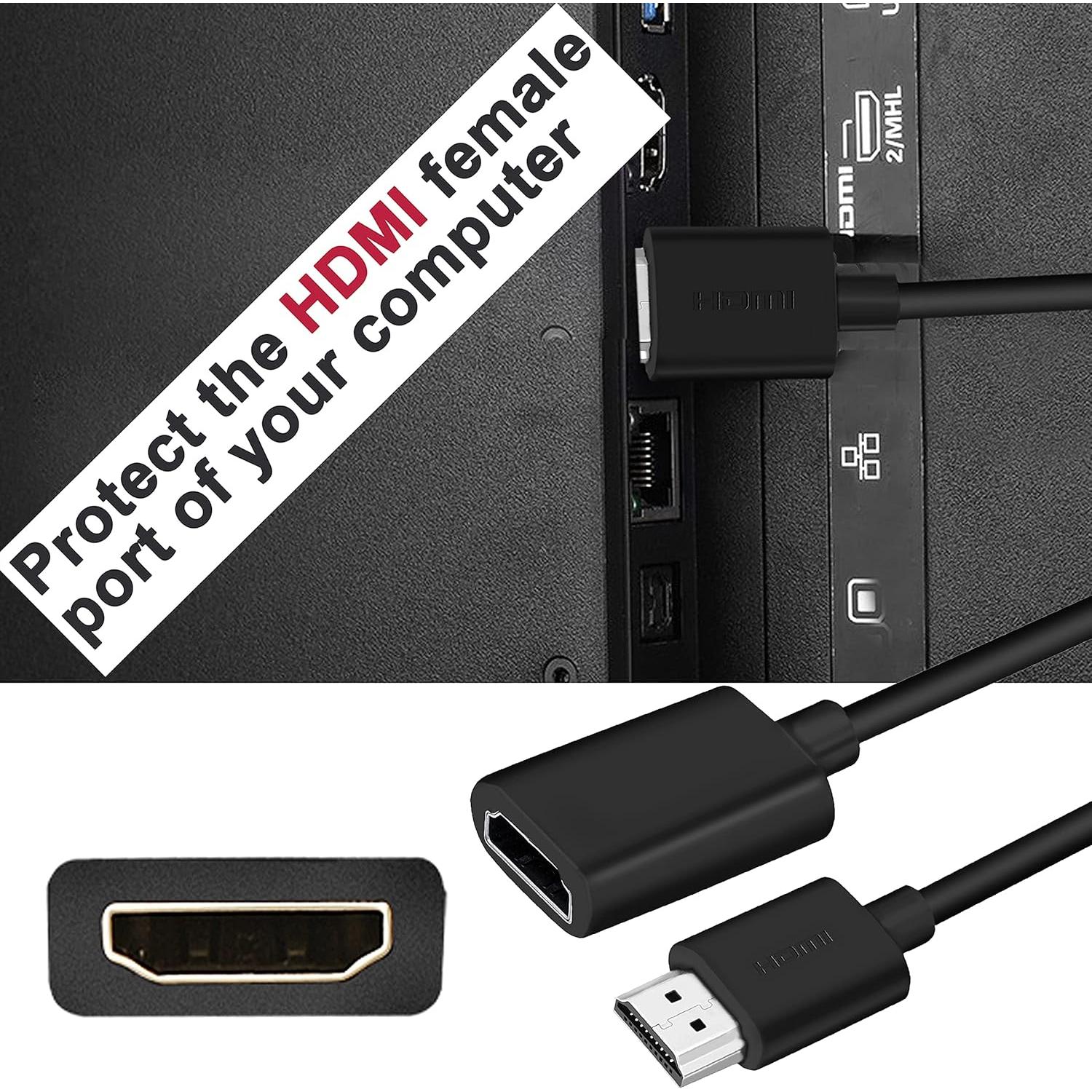 Cable de Extensión HDMI Macho a Hembra SaiTech IT 30cm 2 Pack