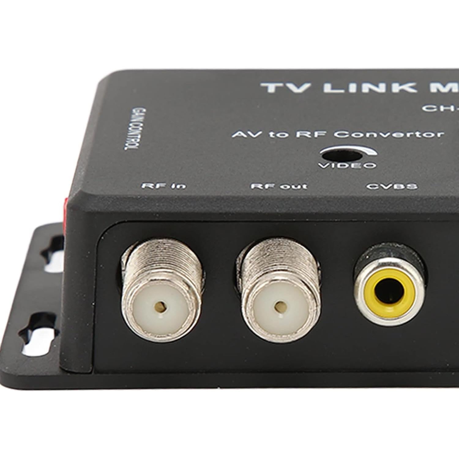 Modulador de TV ASHATA AV a RF UHF, salida ajustable, PAL/NTSC
