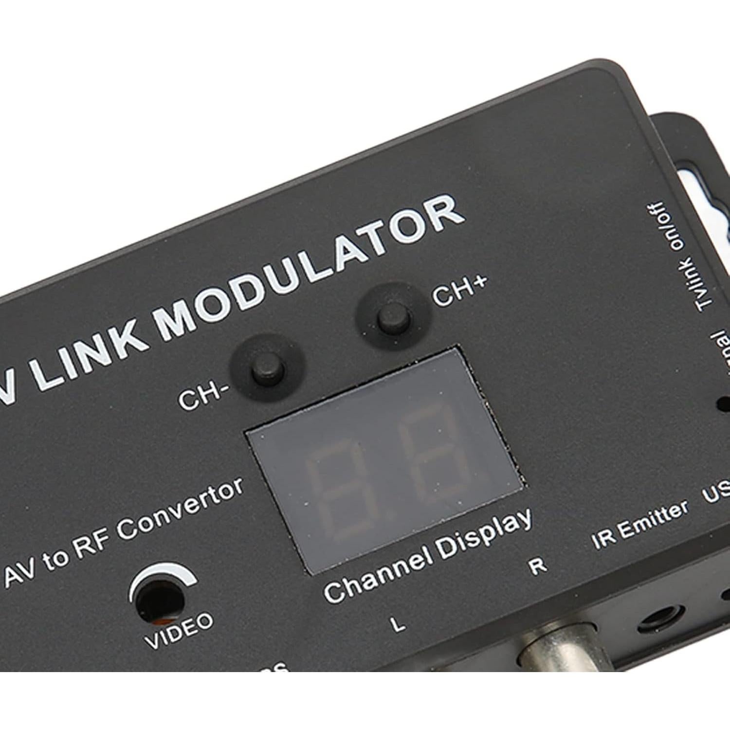 Modulador de TV ASHATA AV a RF UHF, salida ajustable, PAL/NTSC