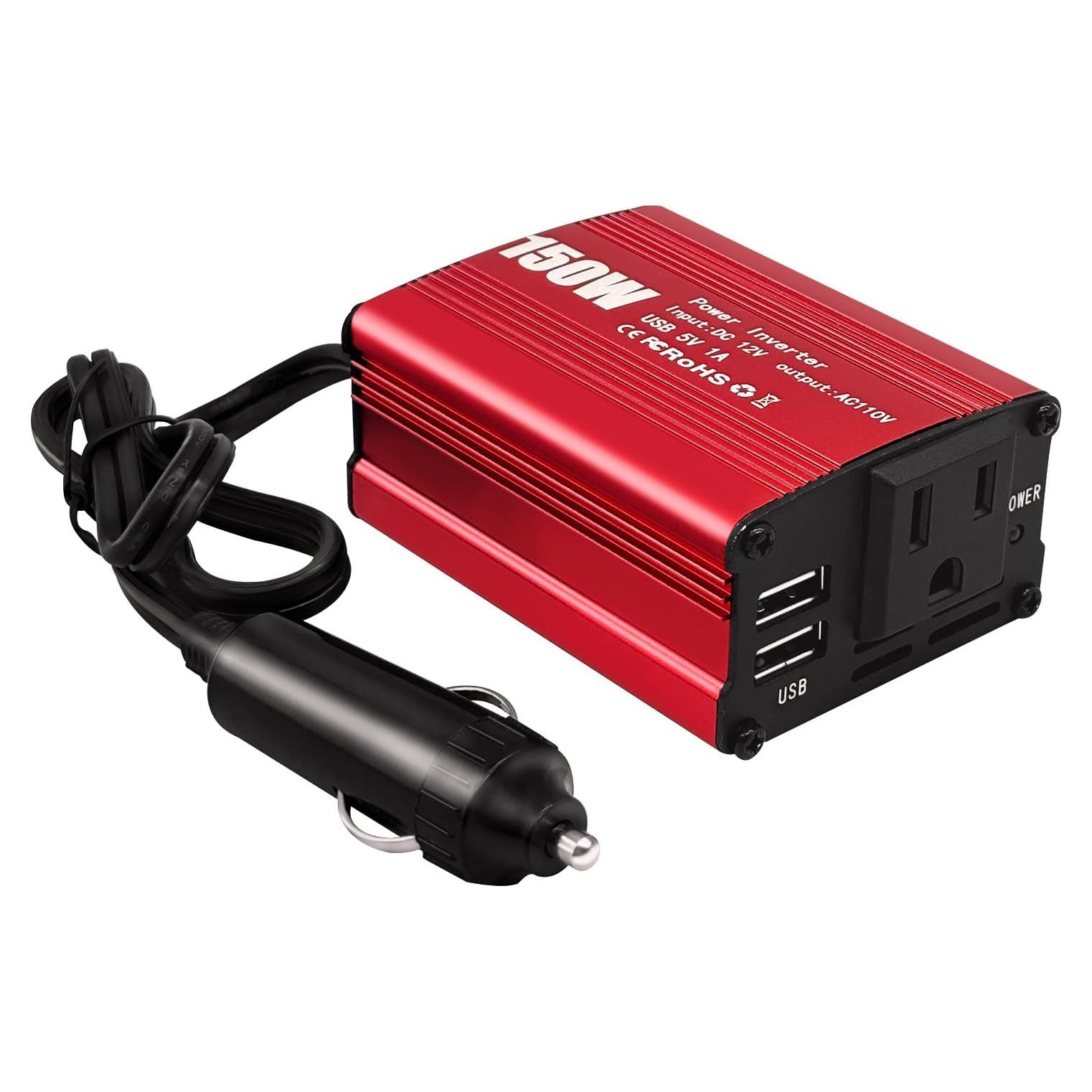 Inversor de Potencia 150W Sugolis 12V a 220V con 2 USB
