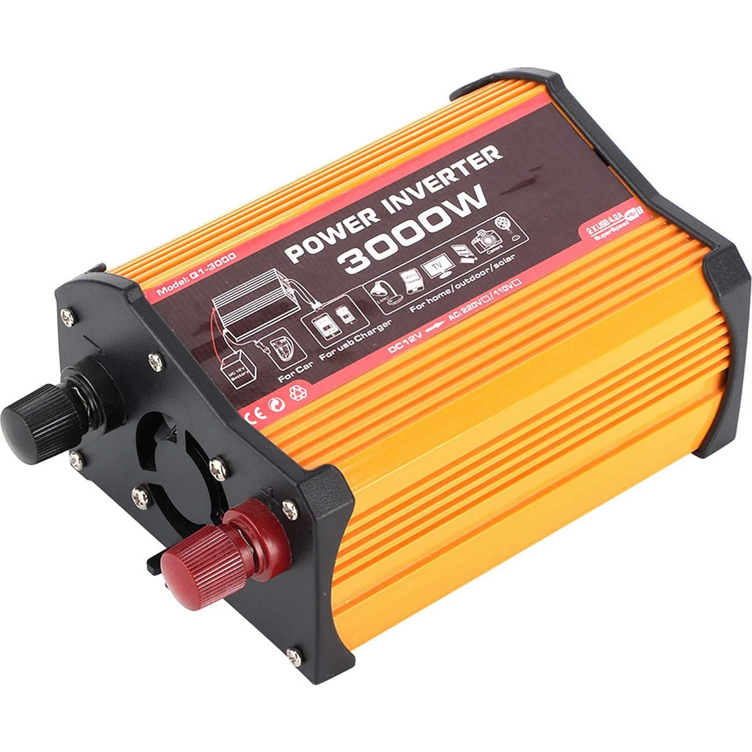 Inversor de Coche Aramox 3000W Seno Modificado DC 12V