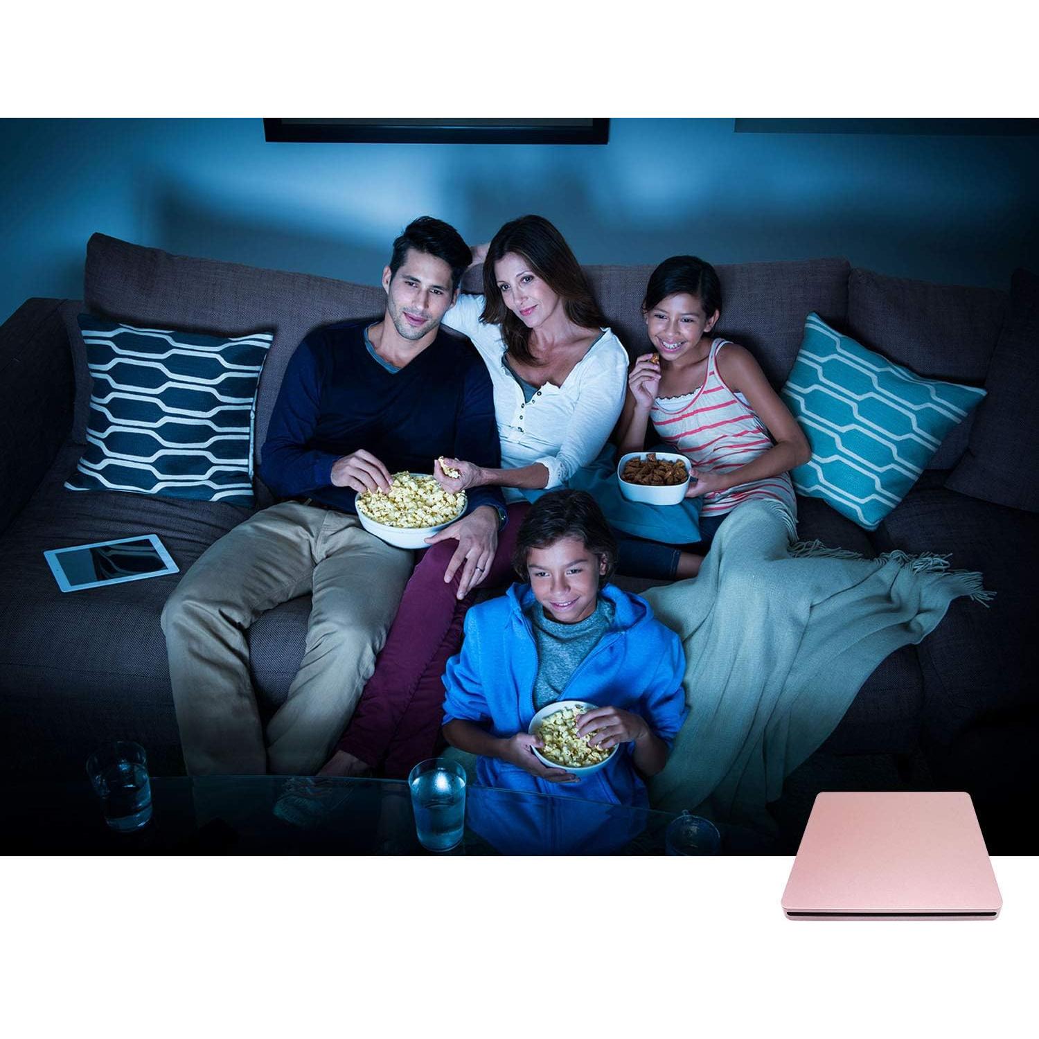 Unidad DVD Externa Juanery USB-C 331.7g Compatible Mac y PC