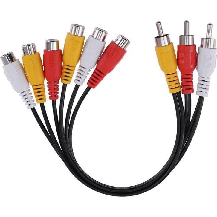 Divisor de Audio Video 3RCA Suckoo 1 en 2 Salidas 0.25m