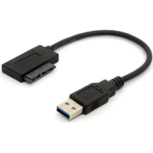Adaptador USB 3.0 a SATA Slimline 13 Pines BSHTU para Laptop