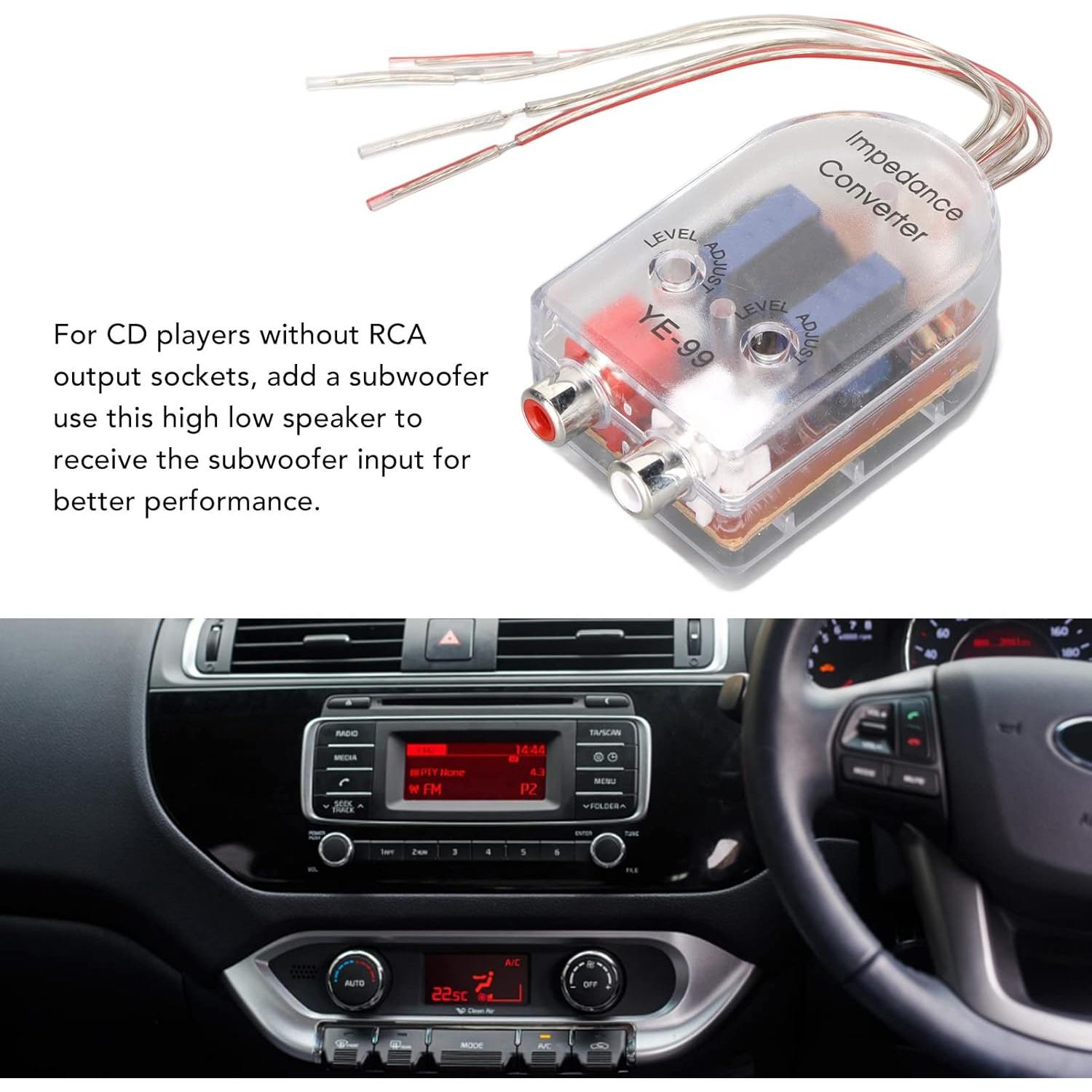 Convertidor de Audio GOWENIC Alto a Bajo para Reproductor CD