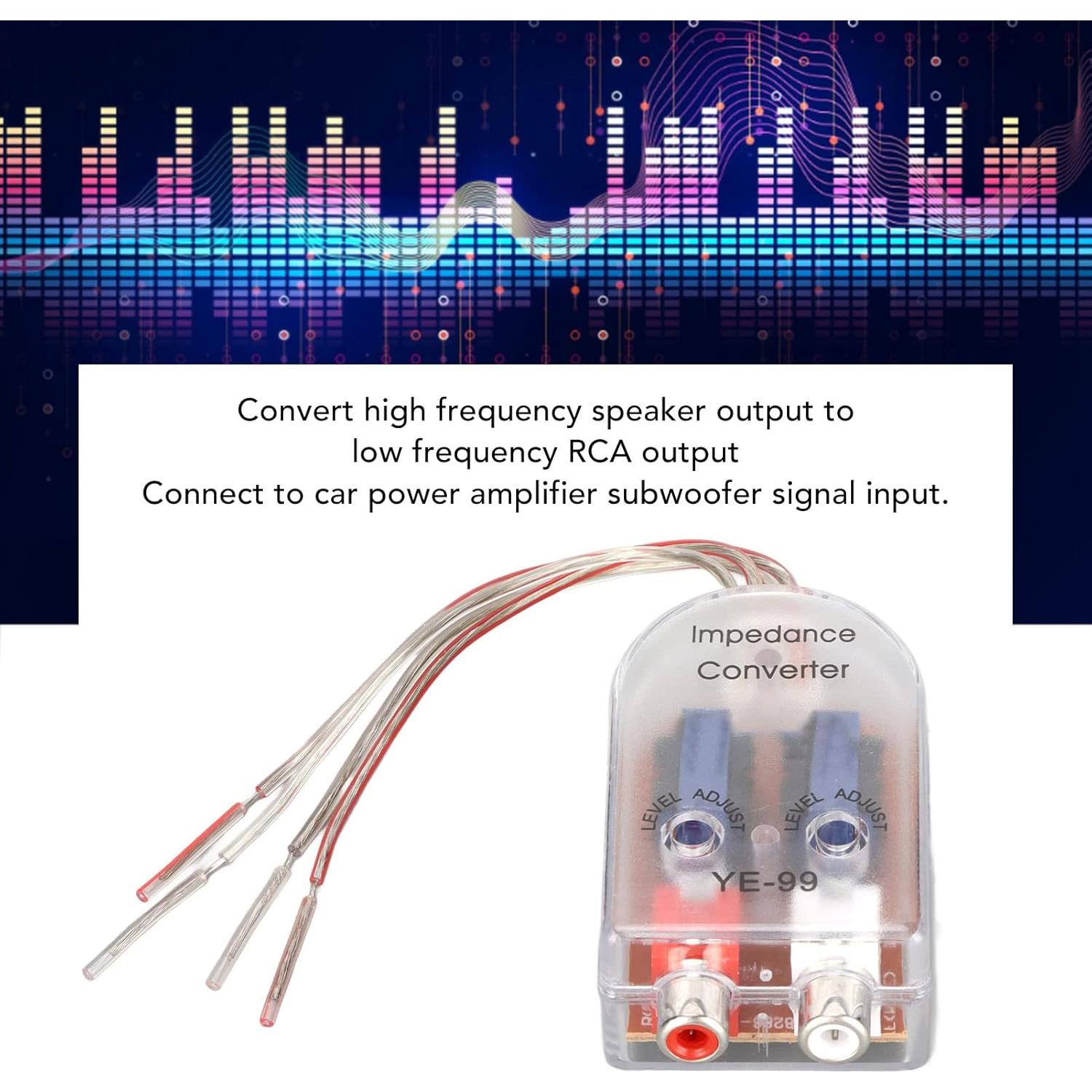 Convertidor de Audio GOWENIC Alto a Bajo para Reproductor CD