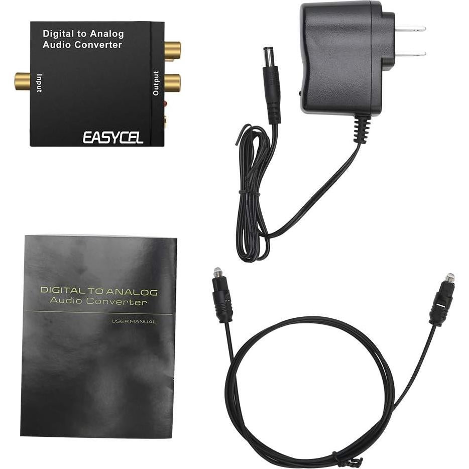 Convertidor Digital a Analógico Easycel DAC 3.5mm y RCA