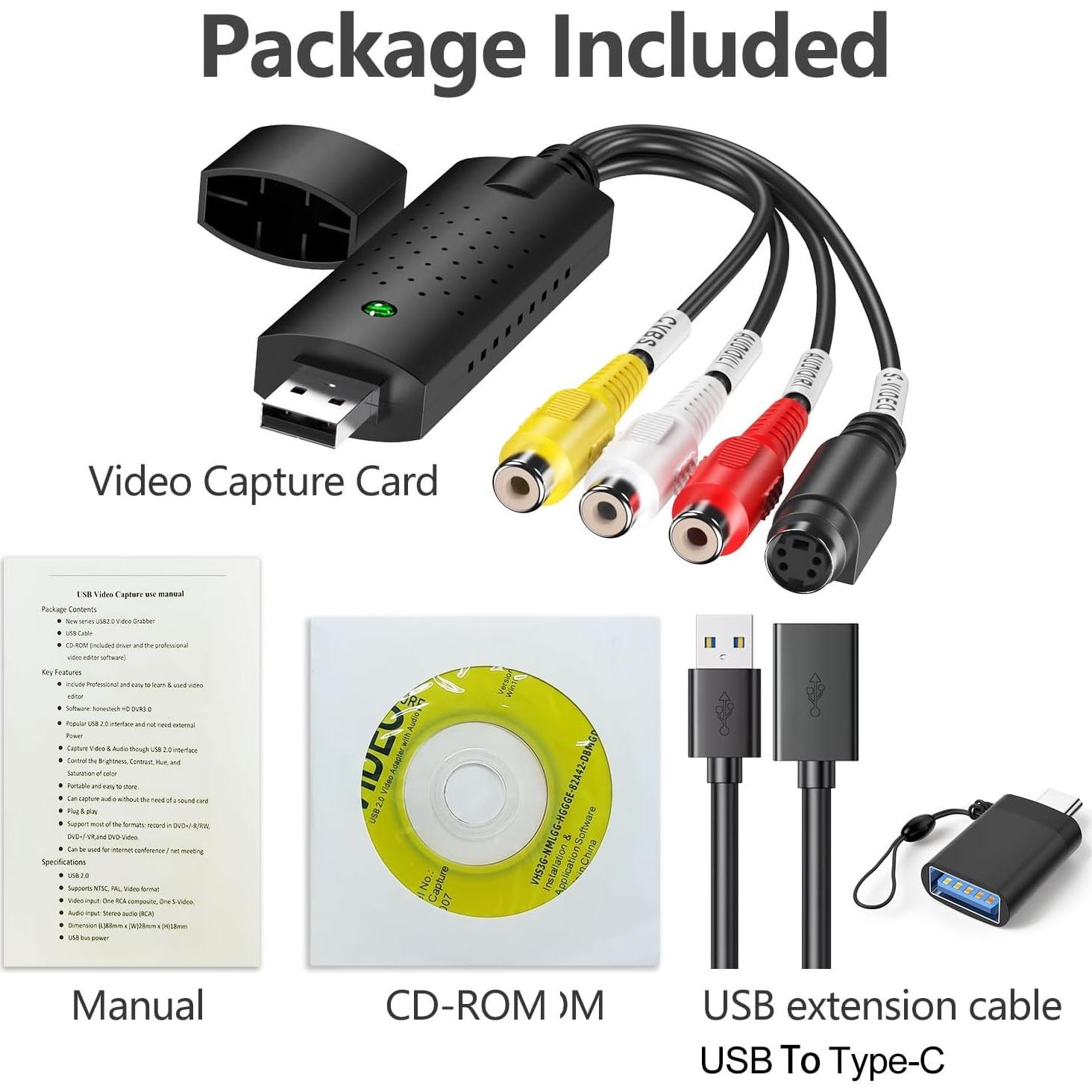 Tarjeta de Captura de Video USB ShuoArmor VAC-005 HD 720P