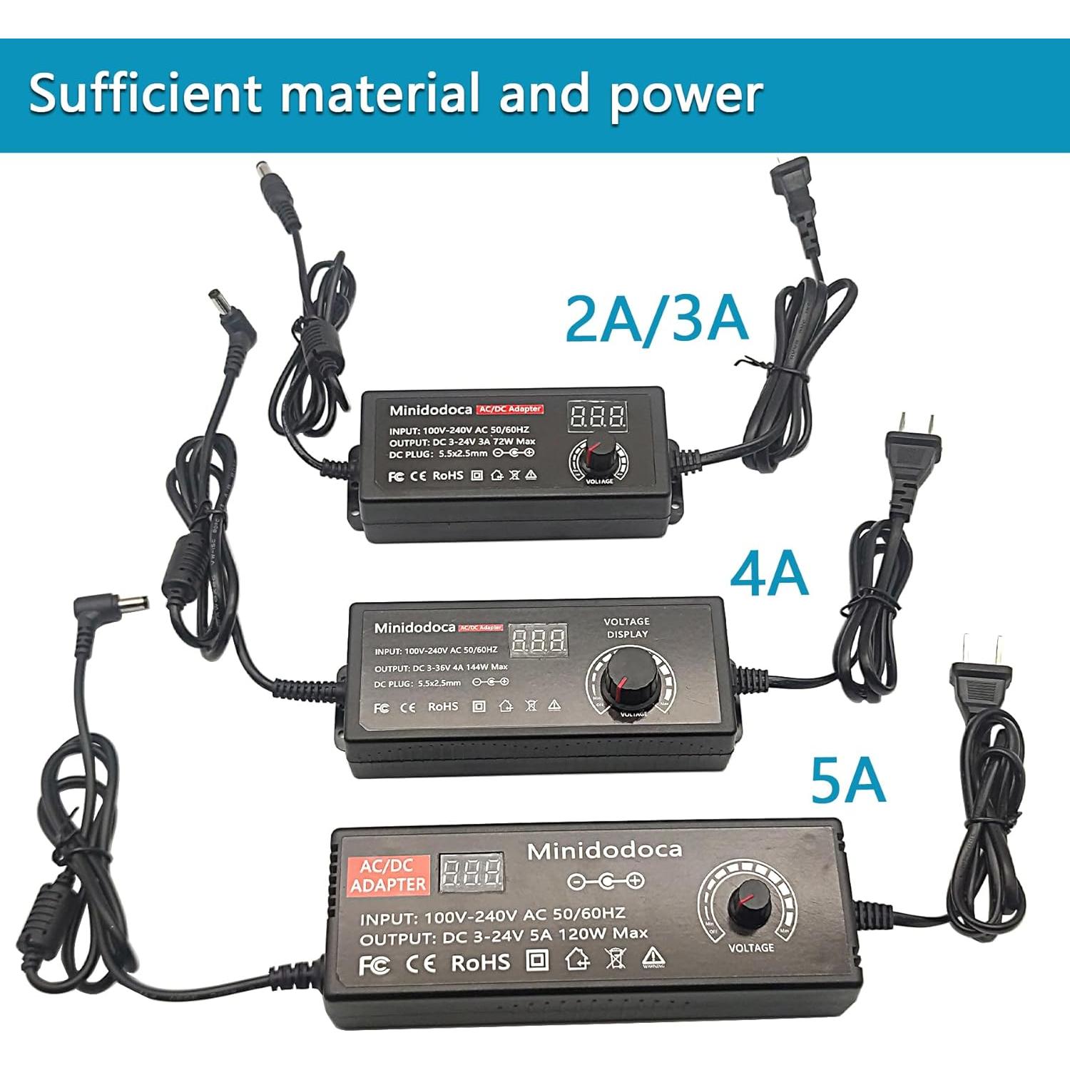 Fuente de Alimentación Universal 72W Minidodoca DC 3V-36V
