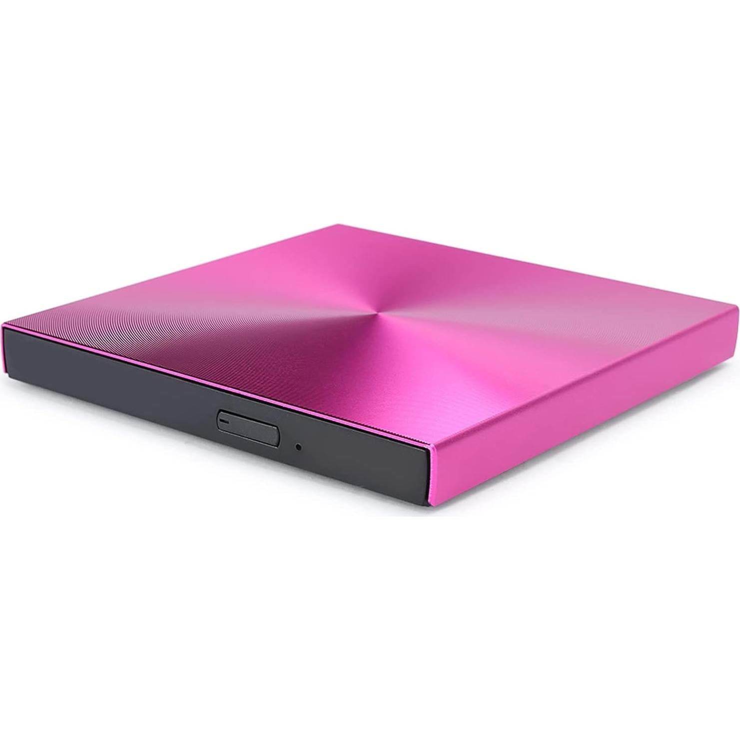 Grabador DVD CD Externo Cuifati USB 3.0 Slim Rosa