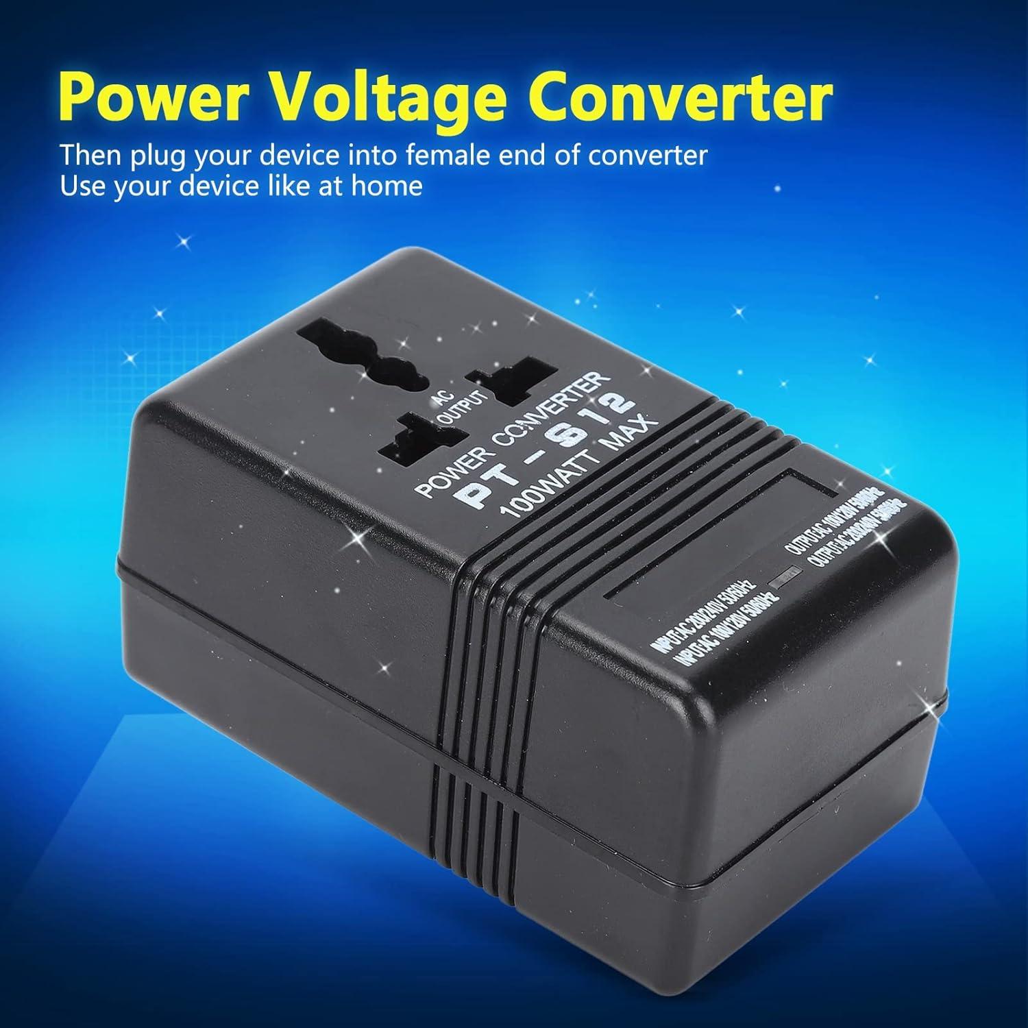 Convertidor de Voltaje AC 100-240V 100W LiebeWH Adaptador de Viaje